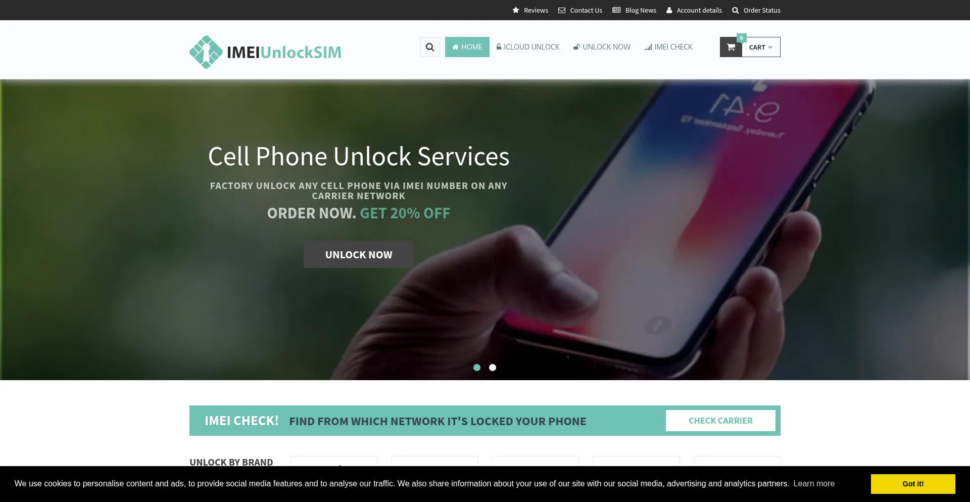 Imeiunlocksim.com Screenshot