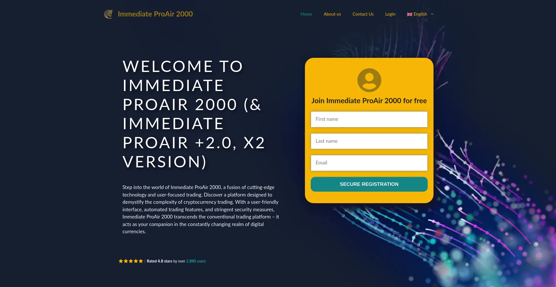 Website screenshot of Immediateproair.net