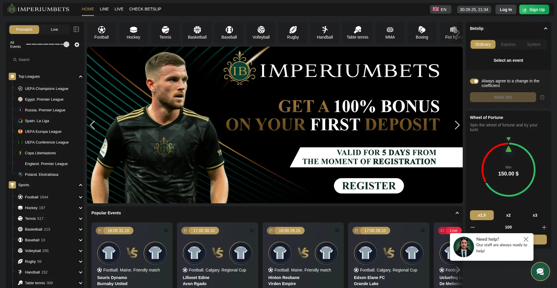 Imperiumbets.com Screenshot