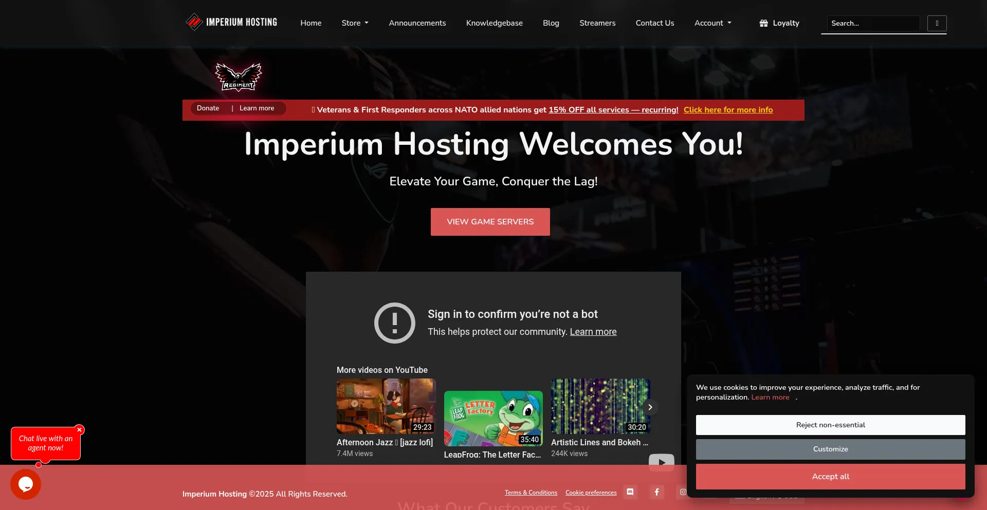Imperiumhosting.com Screenshot