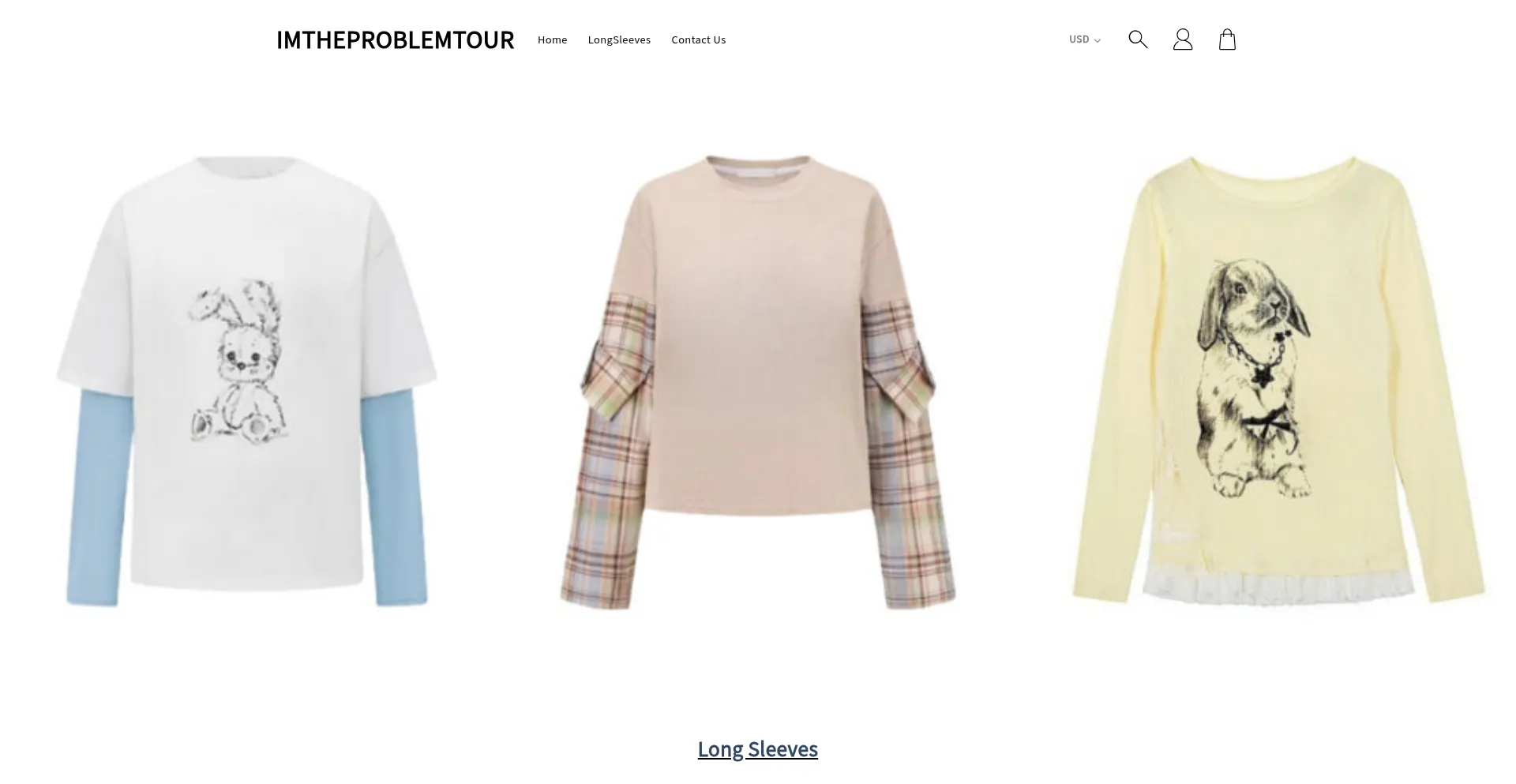 Website screenshot of Imtheproblemtour.us