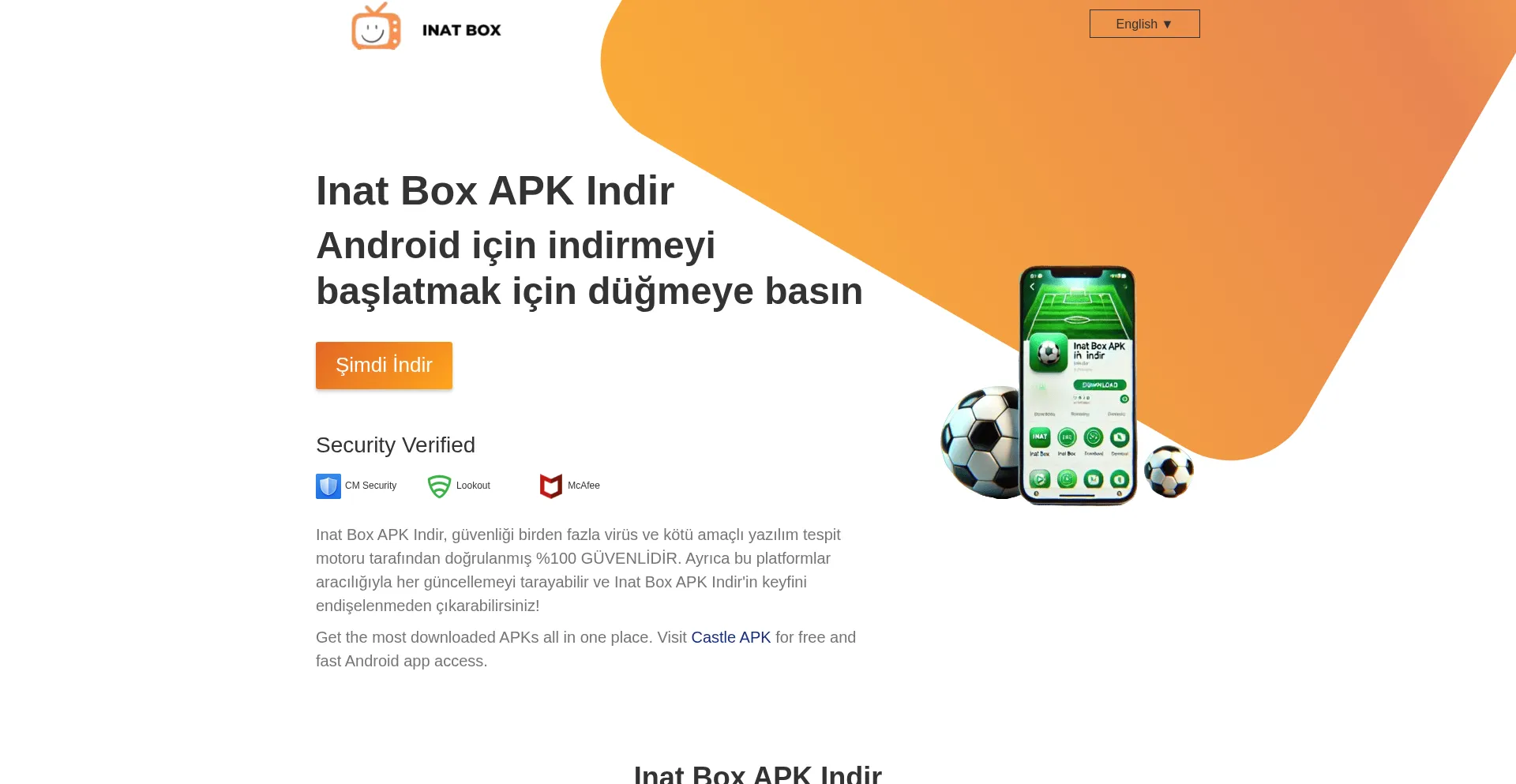 Website screenshot of Inatboxapkindir.org