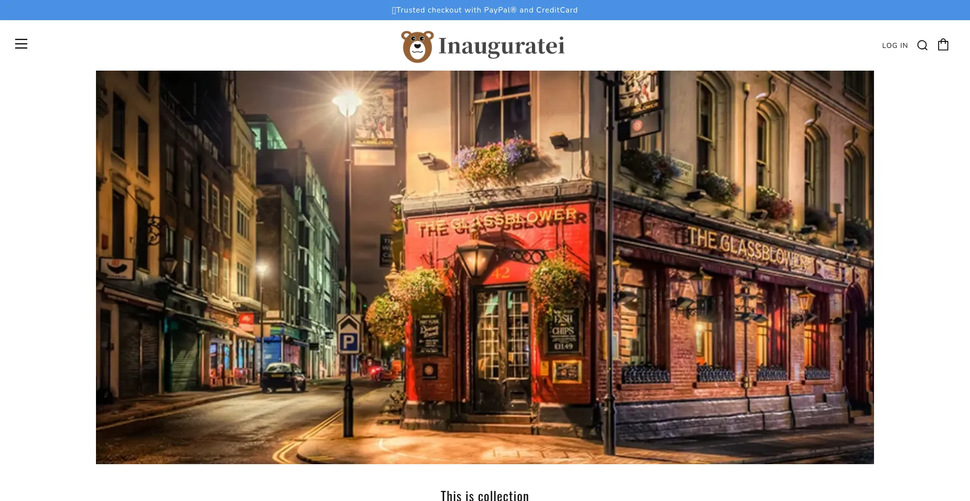 Website screenshot of Inauguratei.com