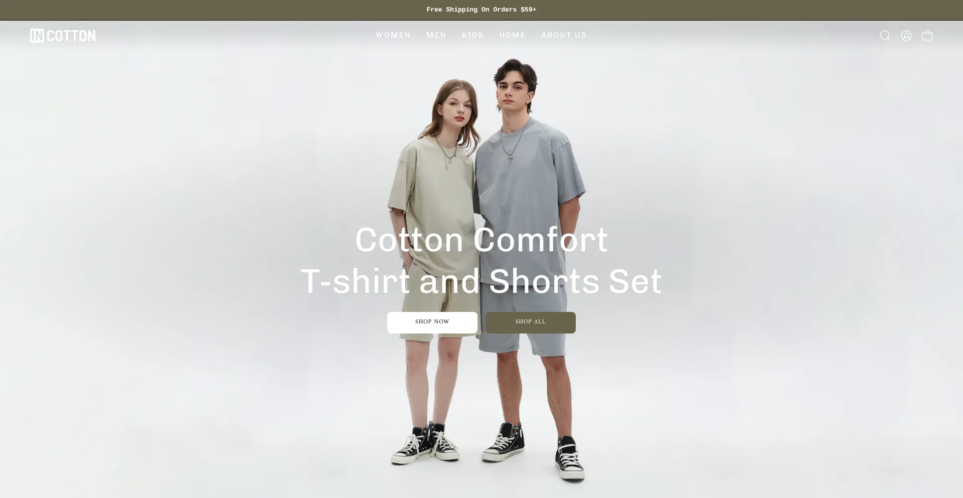 Incotton.com Screenshot