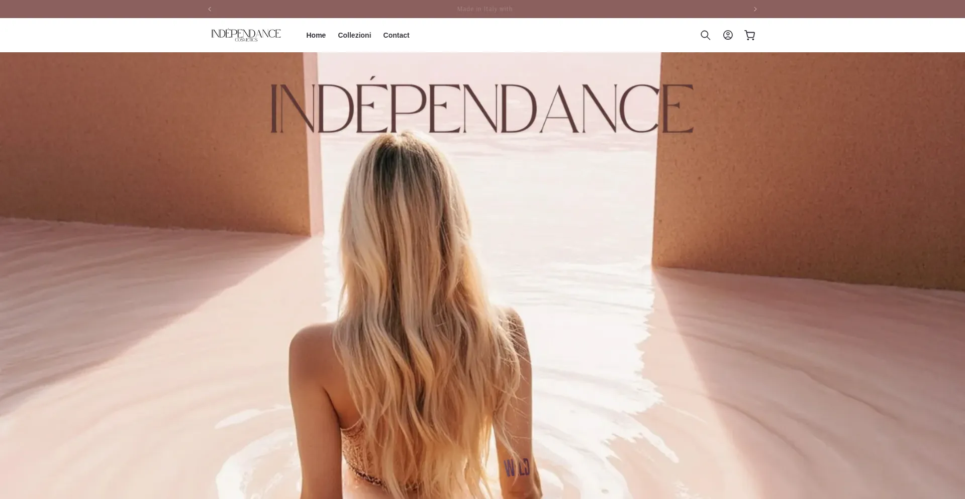Independancecosmetics.com Screenshot