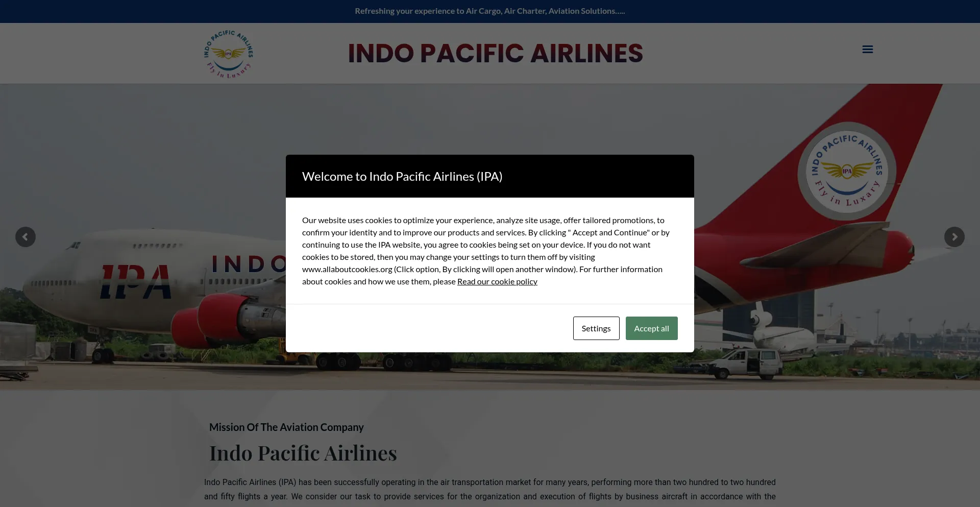 Indopacificairlines.com
