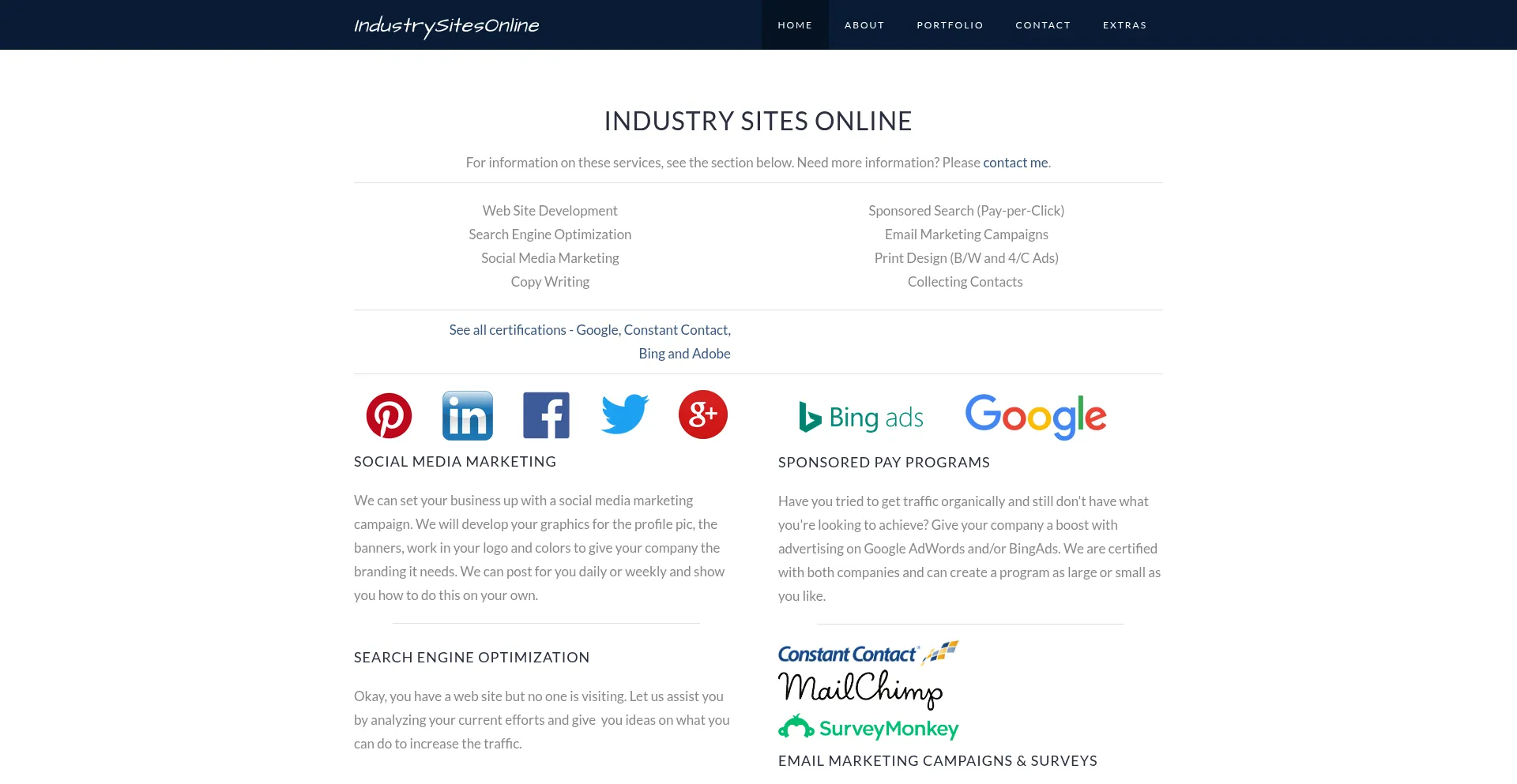 Industrysitesonline.com Screenshot
