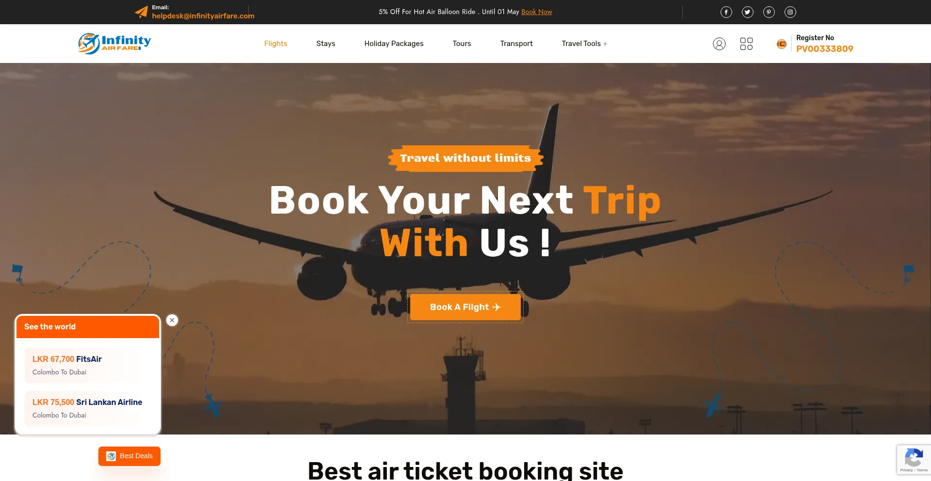 Infinityairfare.com