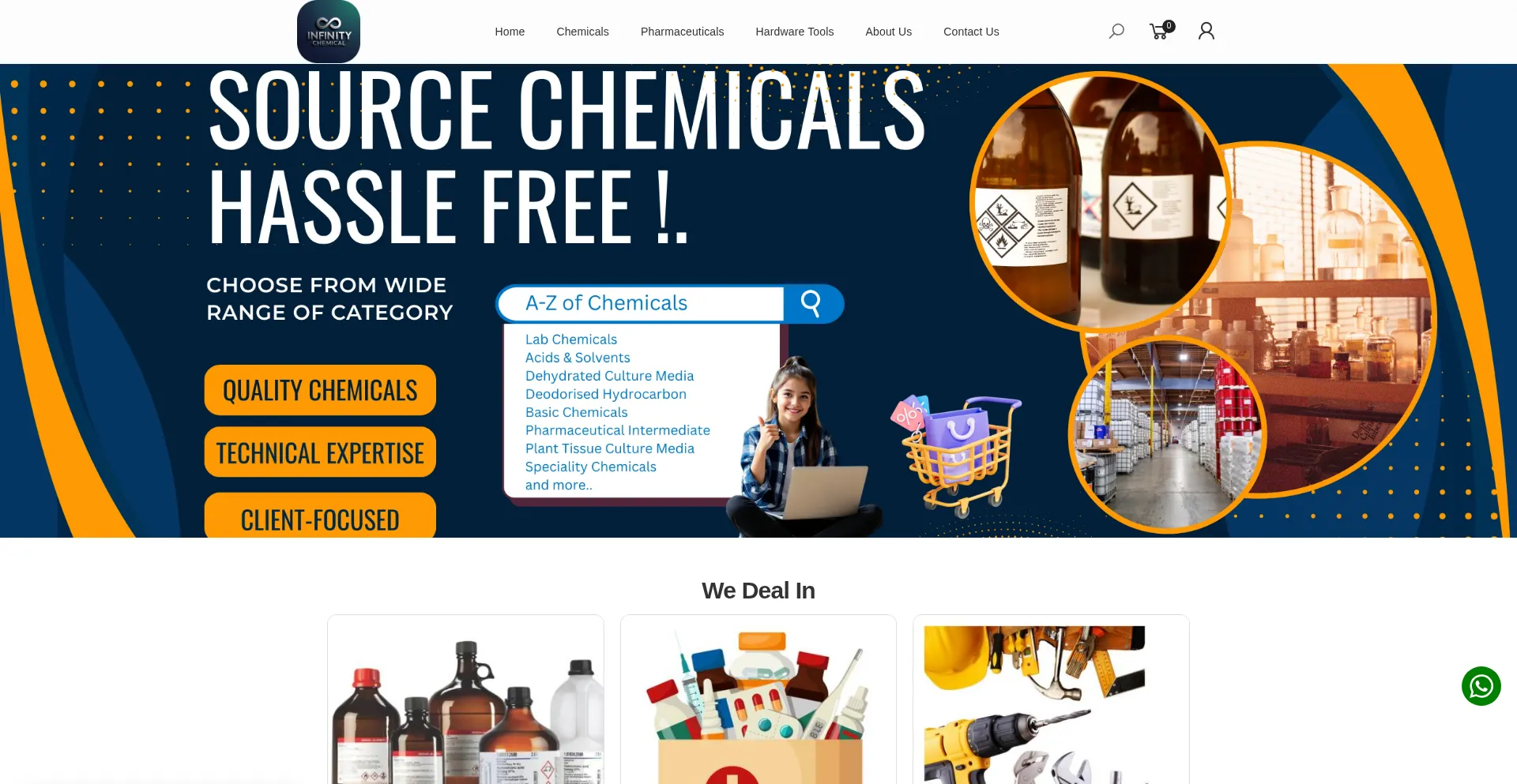 Infinitychemicalsolutions.com Screenshot