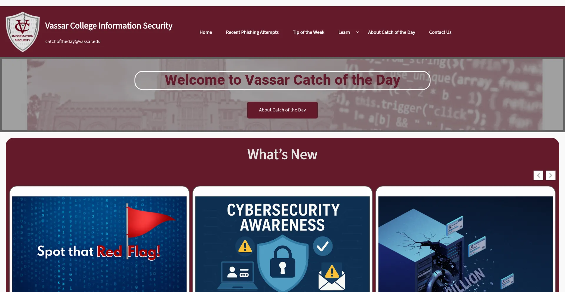 Infosec.vassarspaces.net