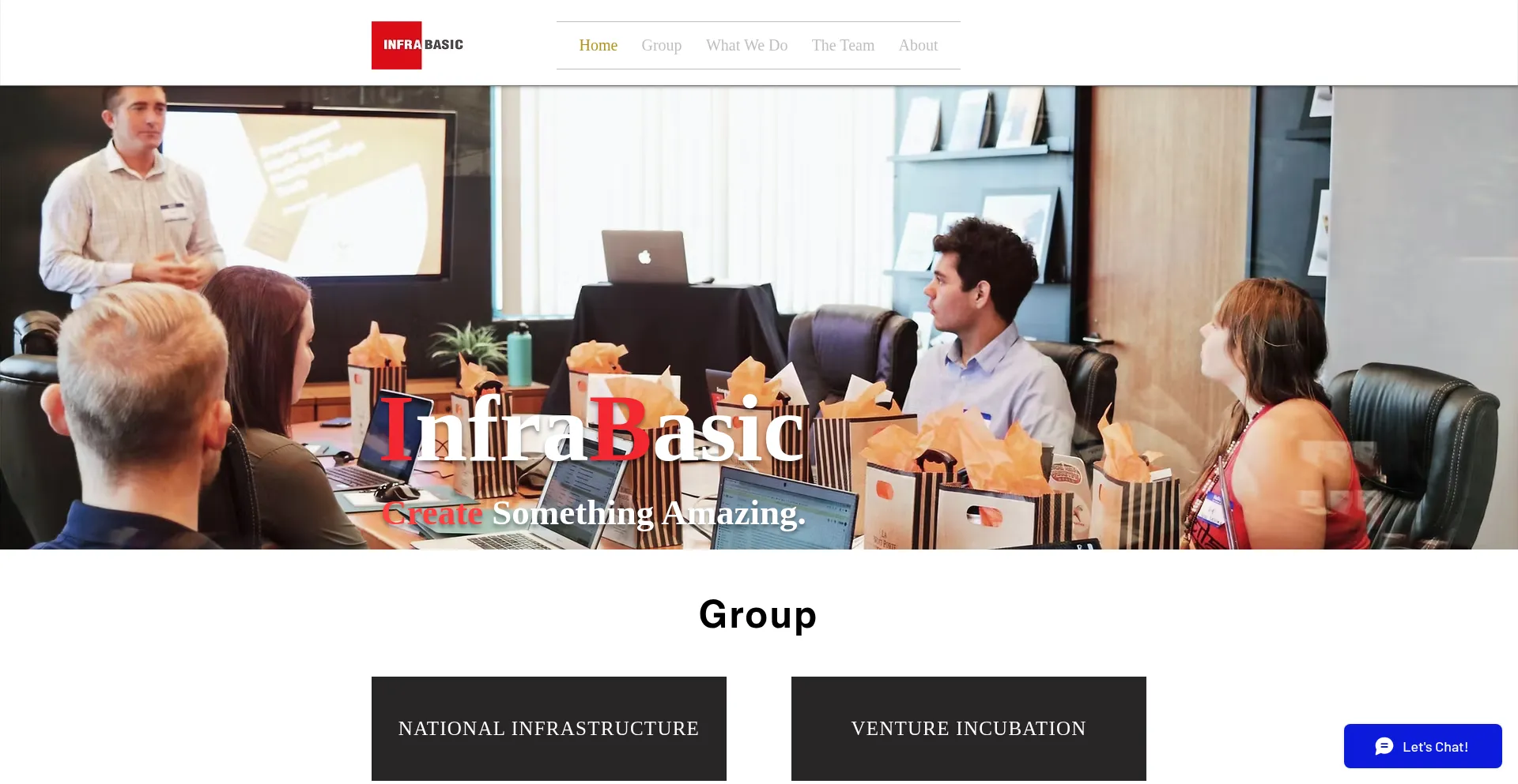 Website screenshot of Infrabasic.com