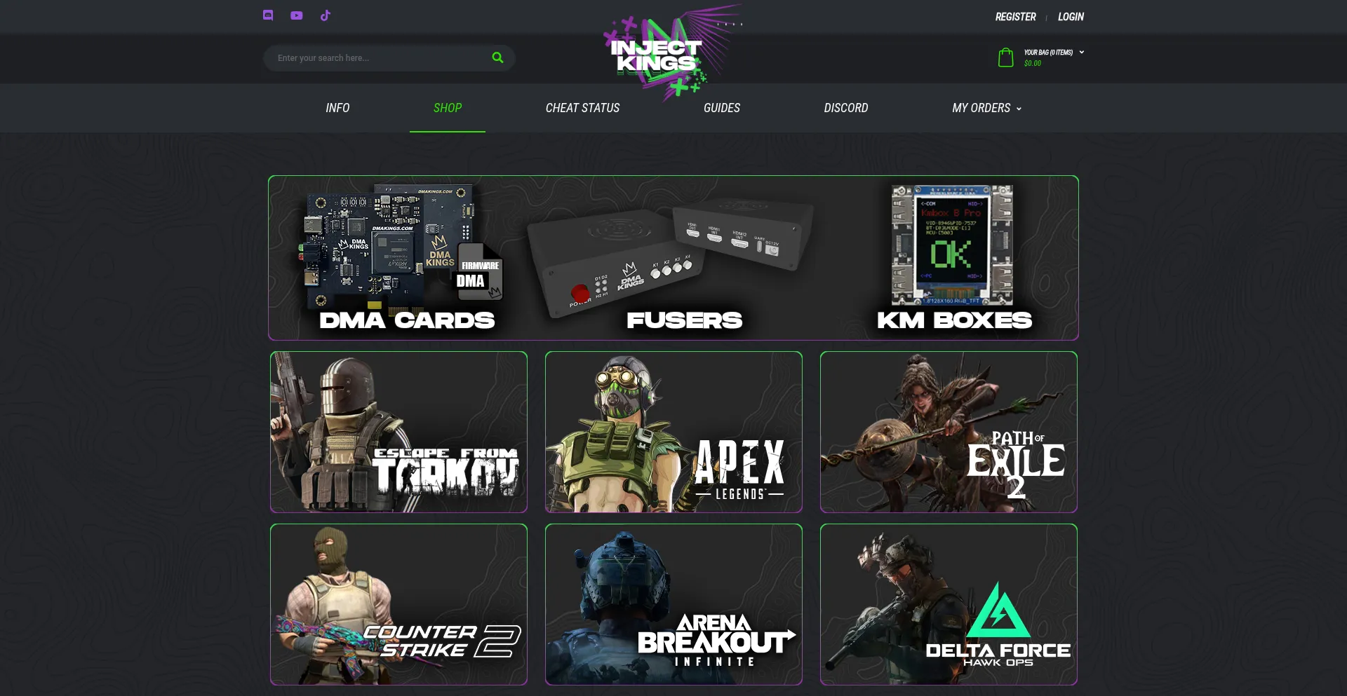Injectkings.com Screenshot