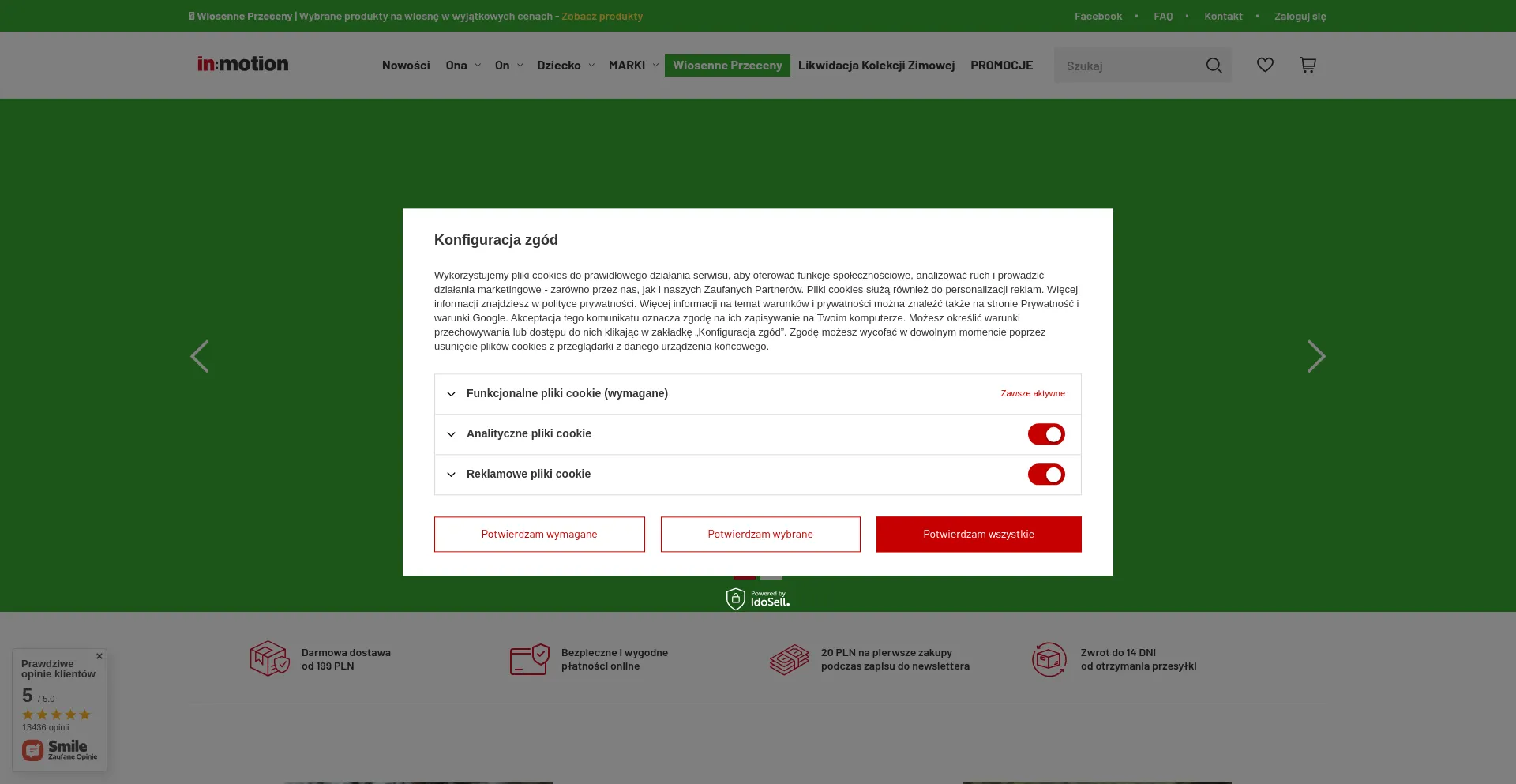 Website screenshot of Inmotion.pl
