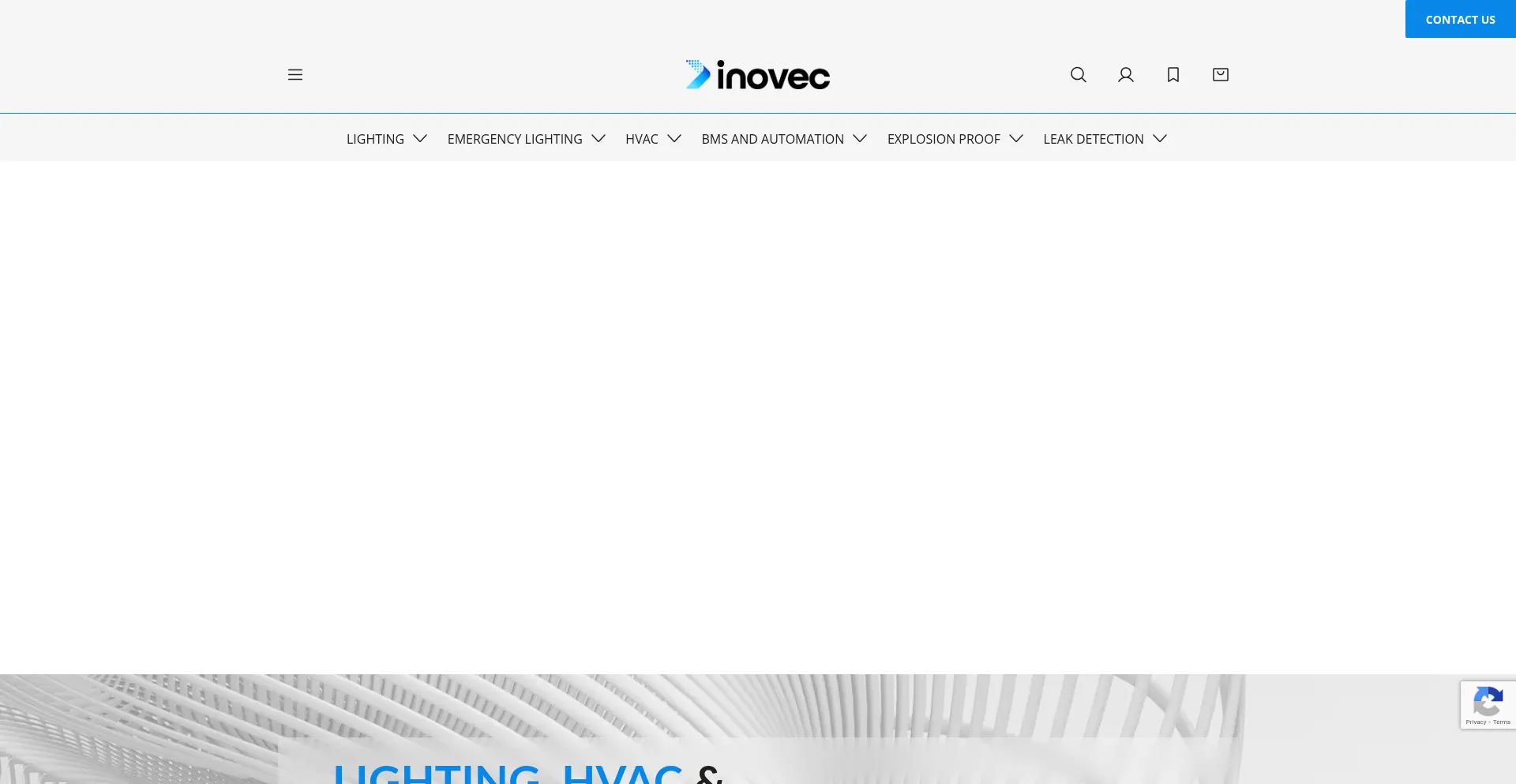 Website screenshot of Inovec.qa
