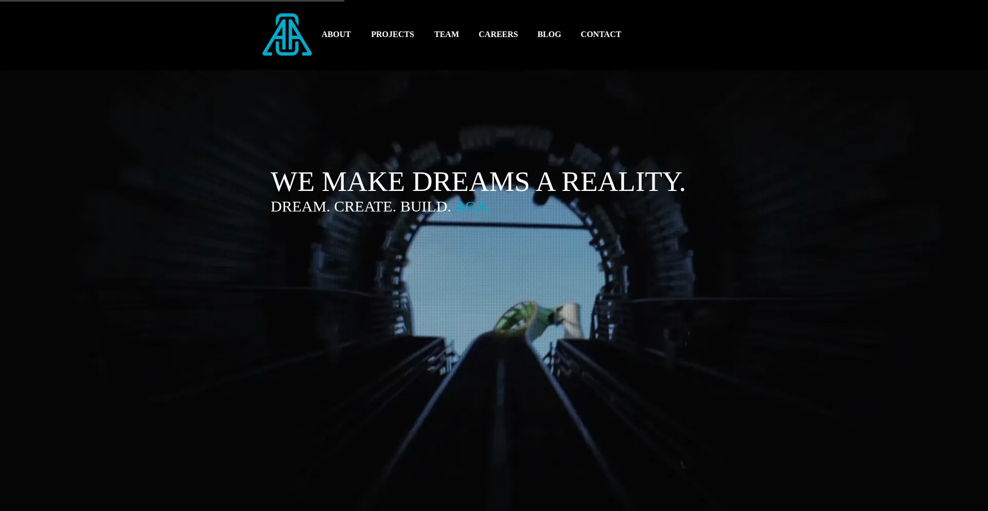 Website screenshot of Insideaoa.com