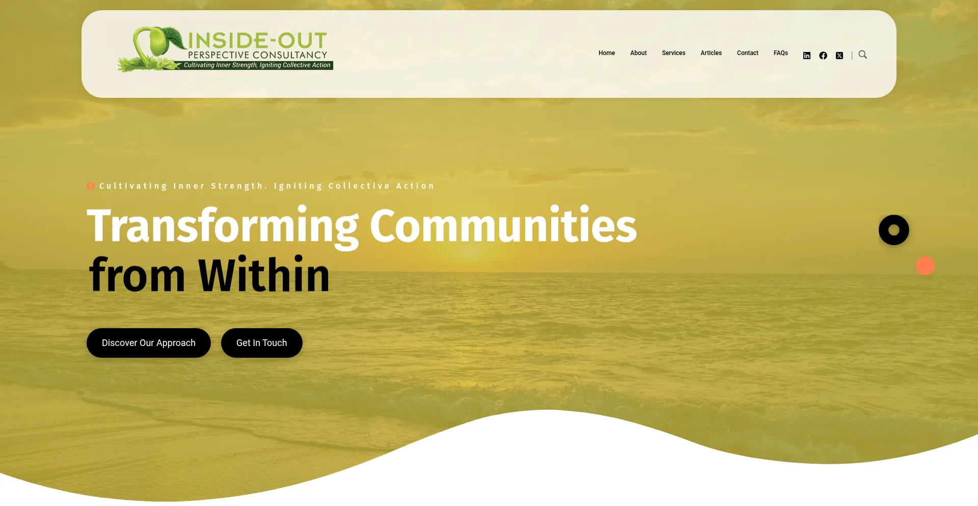 Website screenshot of Insideoutconsult.co.ke