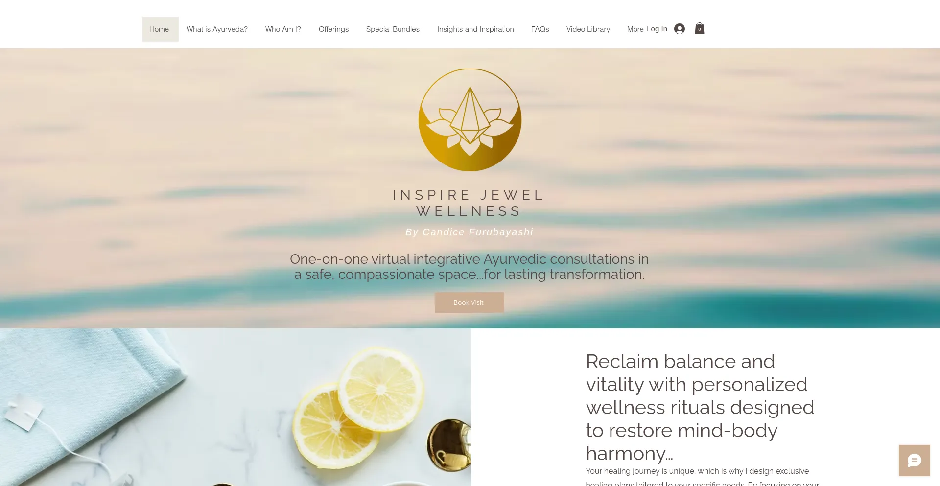 Website screenshot of Inspirejewel.com