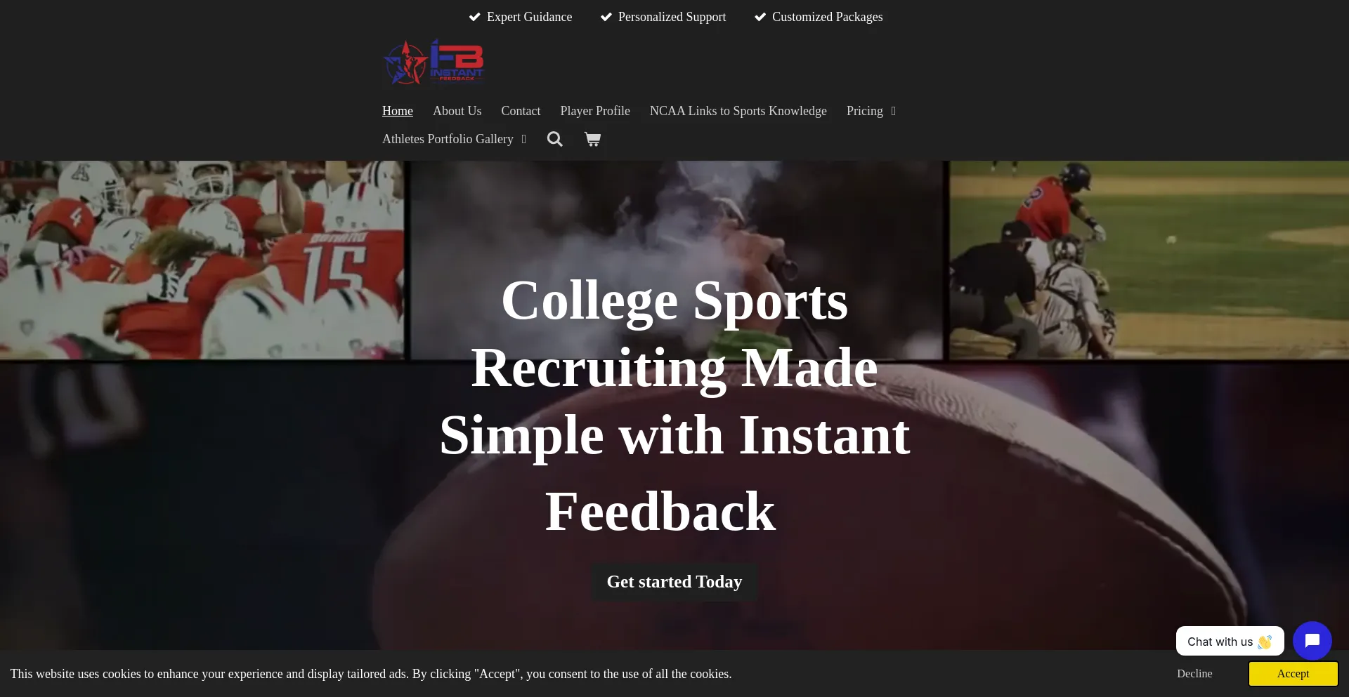 Website screenshot of Instantfeedback4u.com