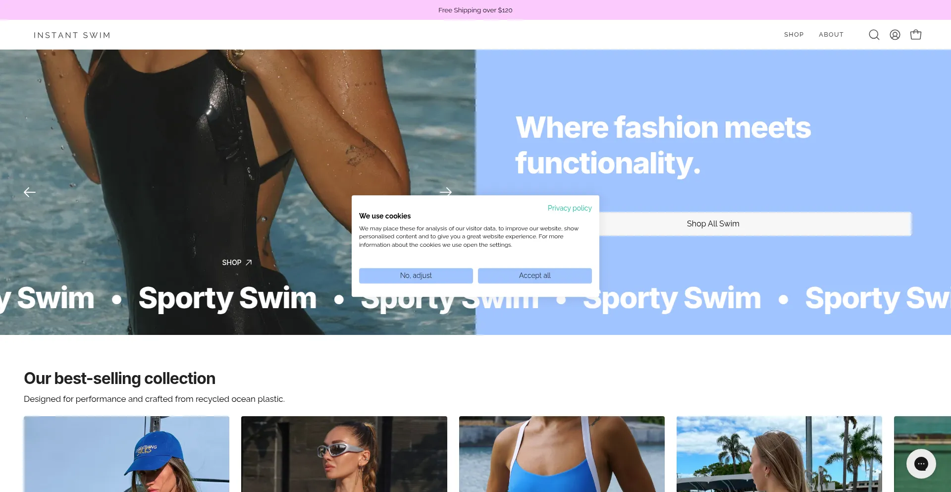 Instantswimwear.com Screenshot