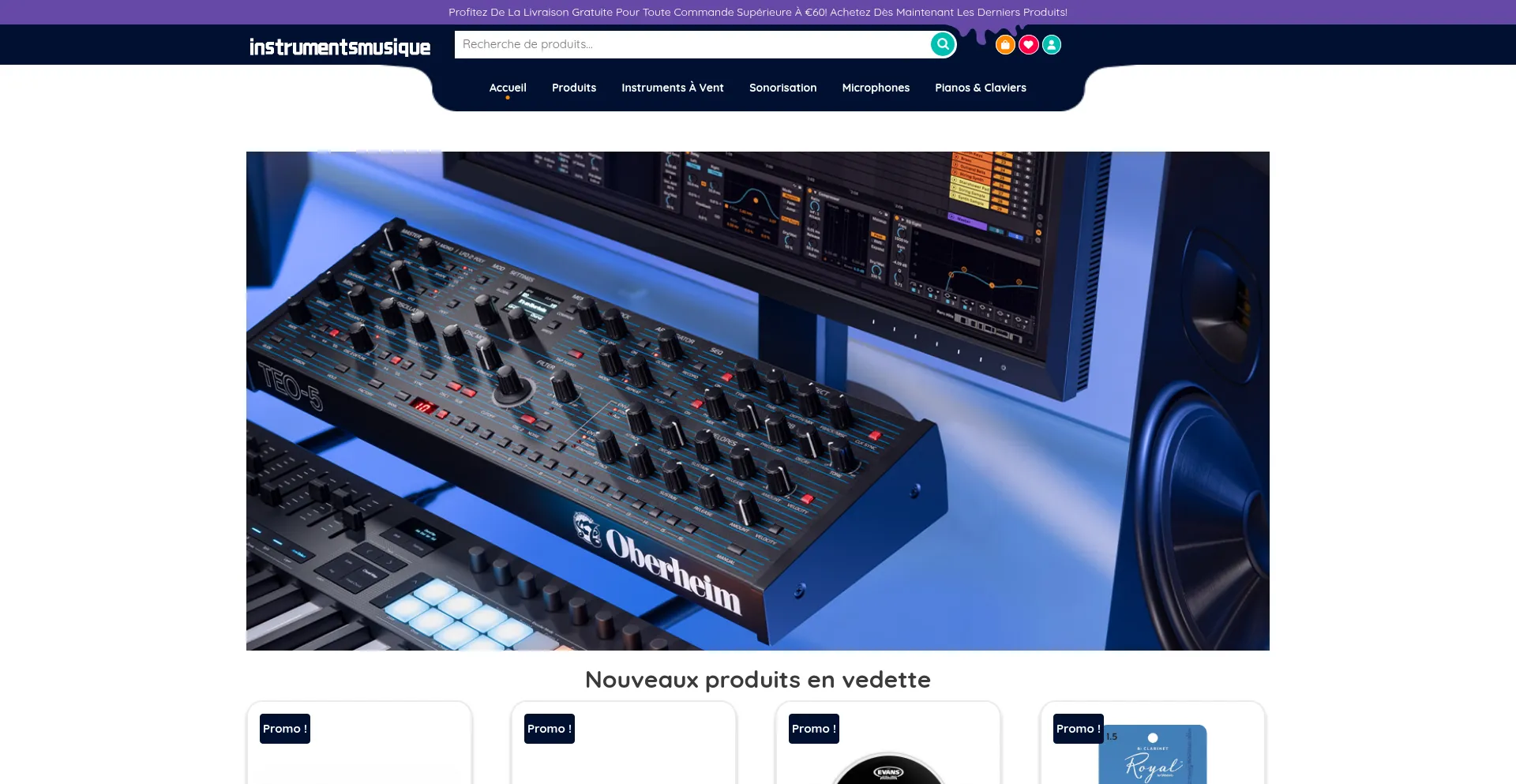 Instrumentsmusique.com Screenshot