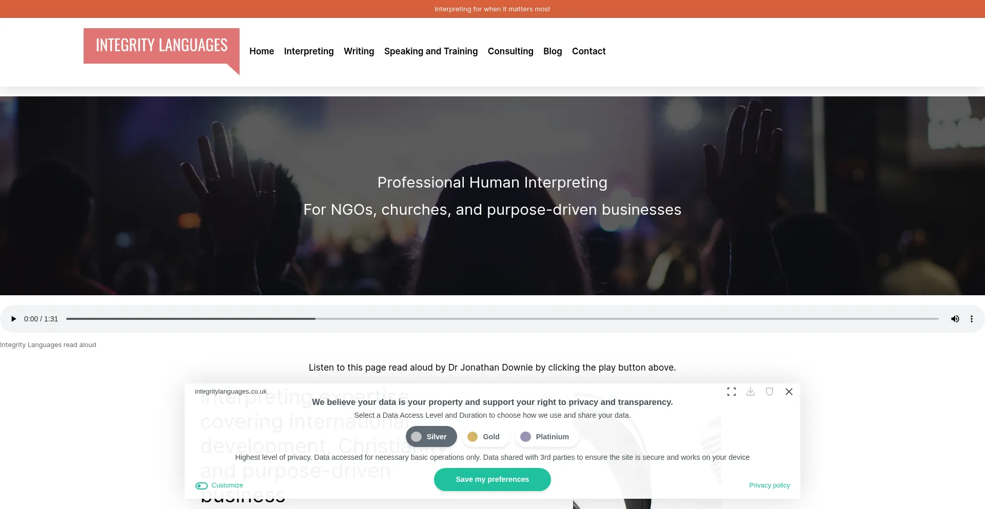 Integritylanguages.co.uk