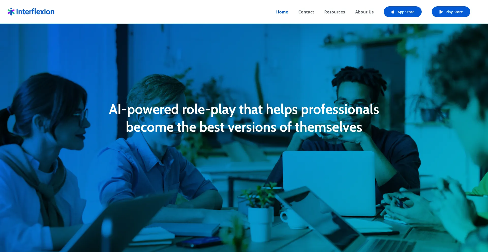 Website screenshot of Interflexion.com