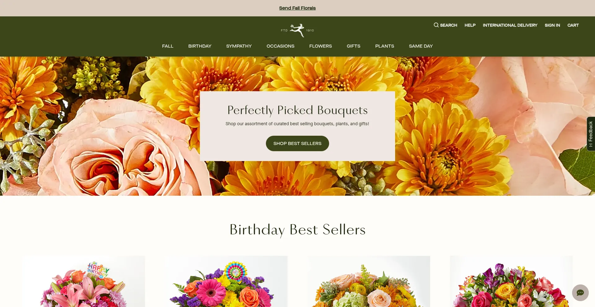 Interflora.com Screenshot