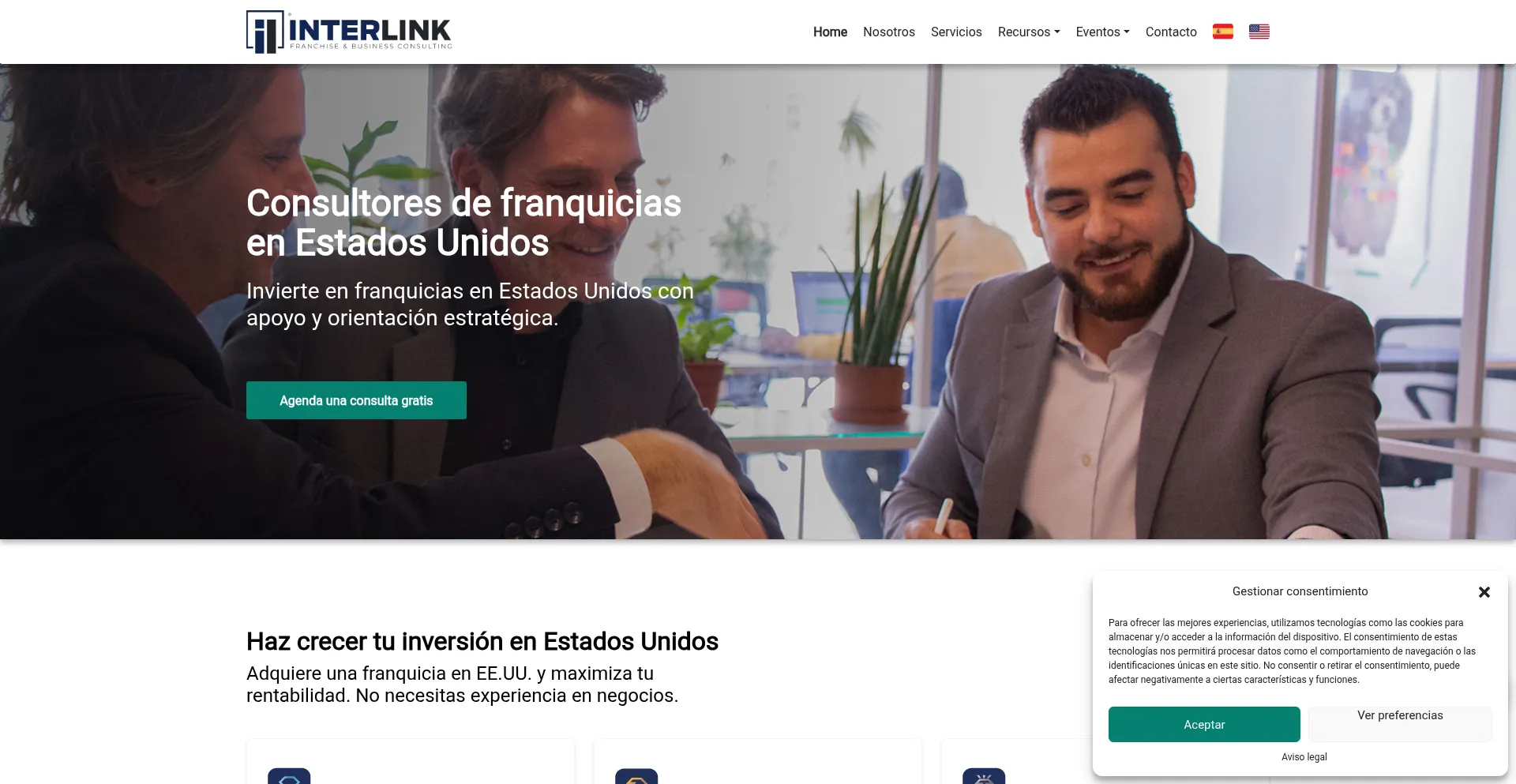 Website screenshot of Interlinkfbc.com