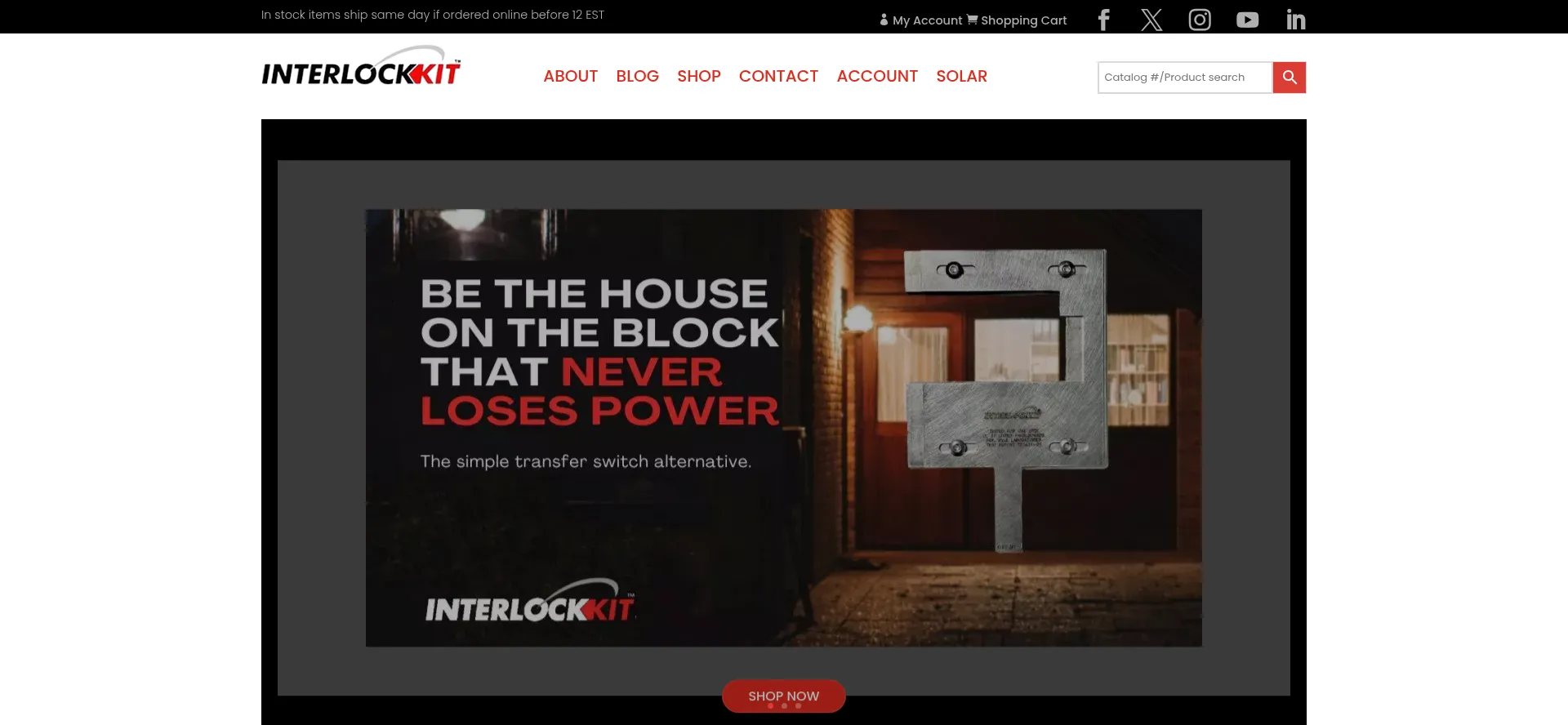 Website screenshot of Interlockkit.com