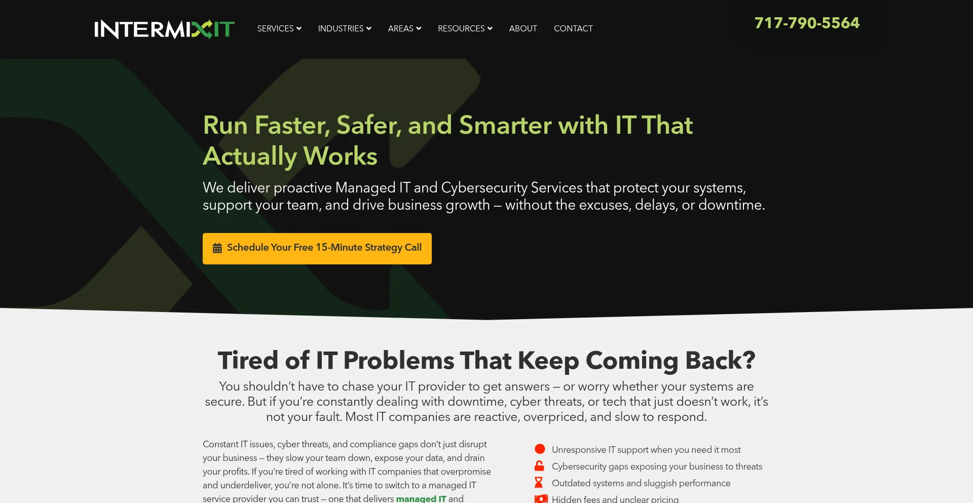 Website screenshot of Intermixit.com