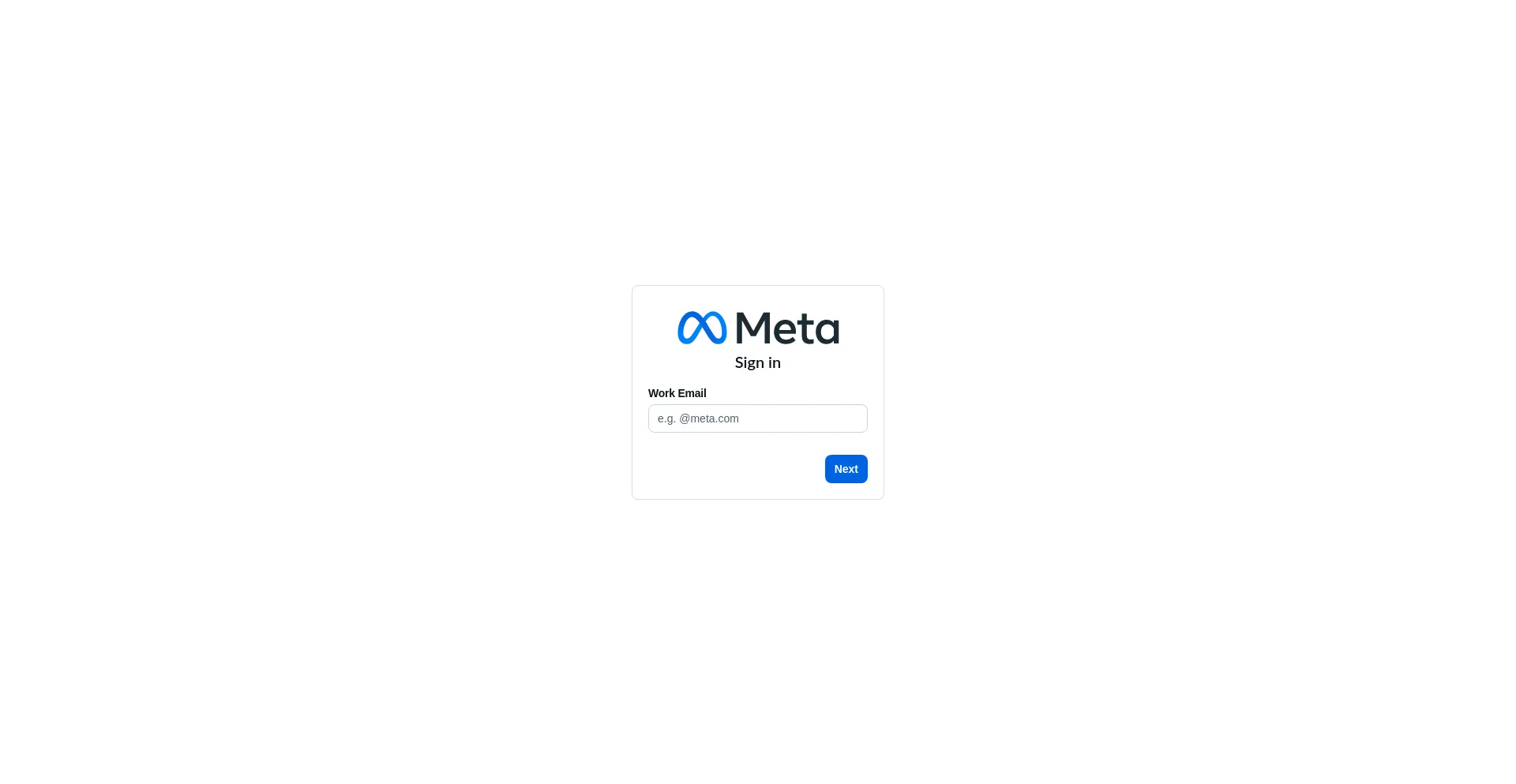 Website screenshot of Internalfb.com