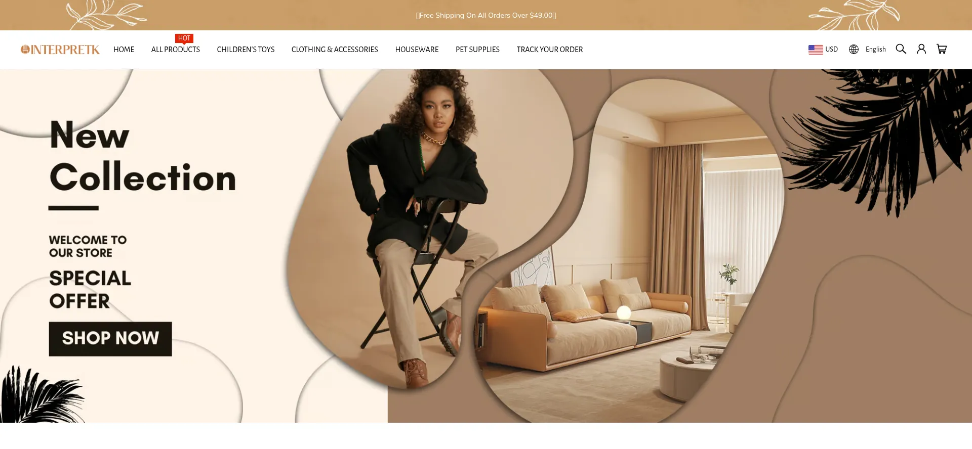 Website screenshot of Interpretk.com