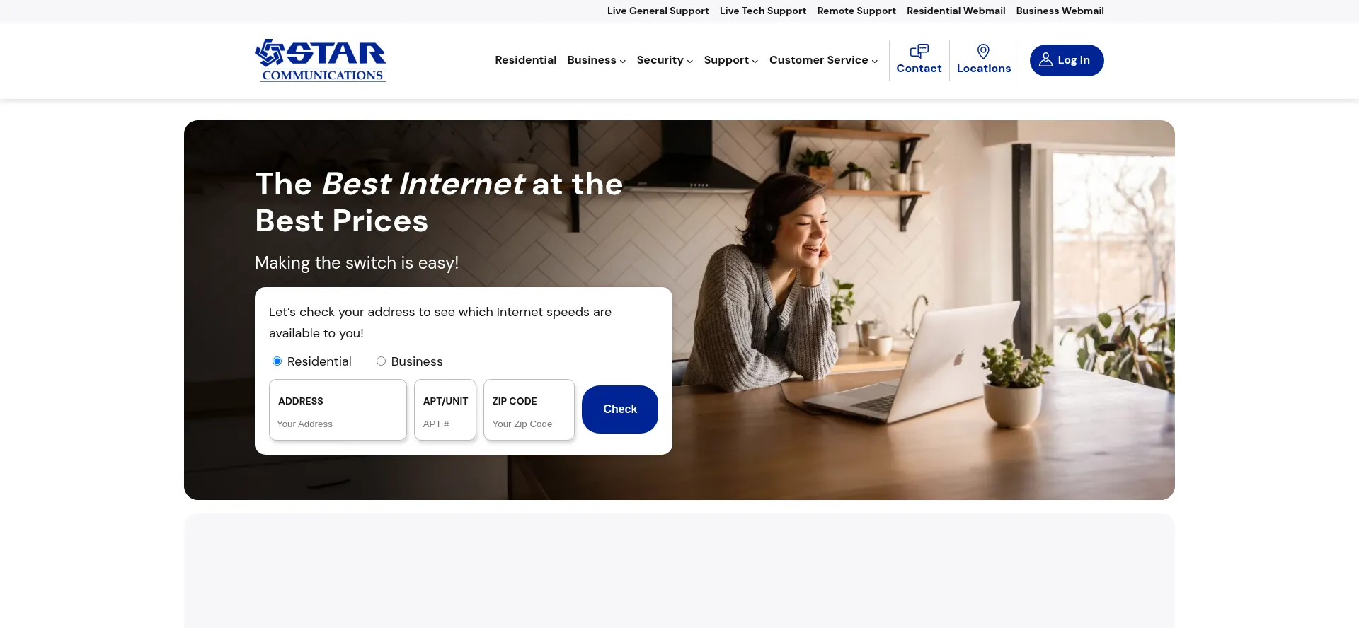Website screenshot of Intrstar.net