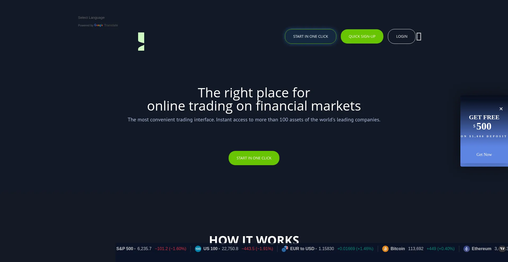 Website screenshot of Investedgewave.com