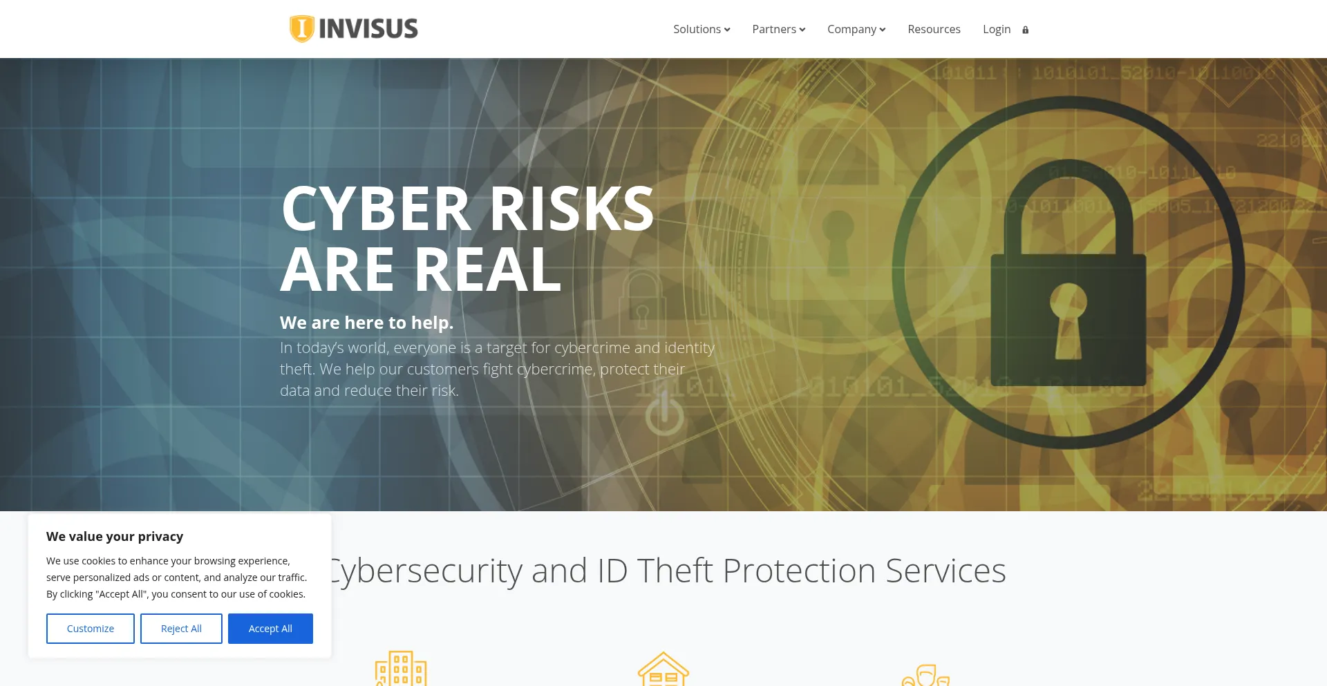 Website screenshot of Invisus.com
