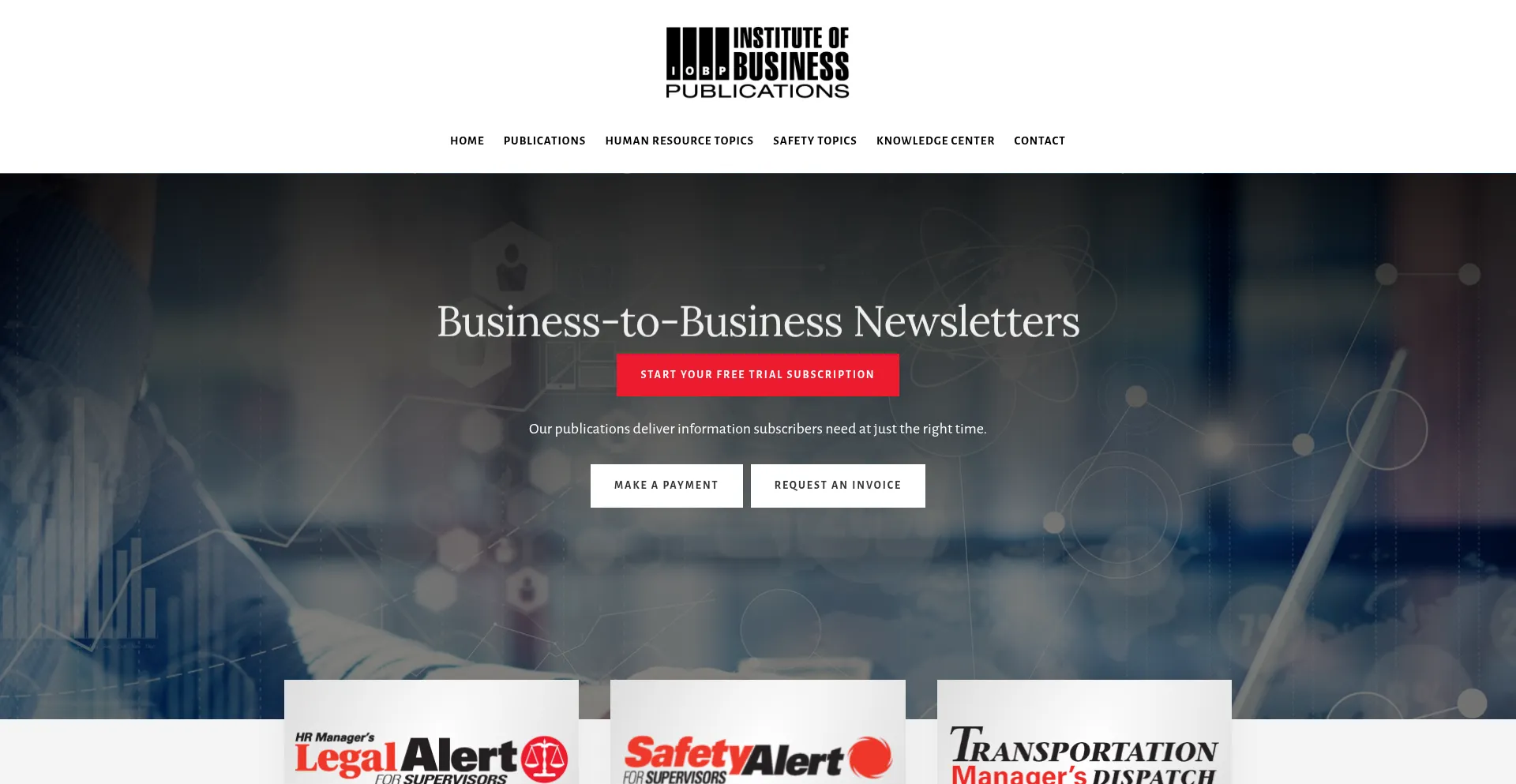Website screenshot of Iobp.com