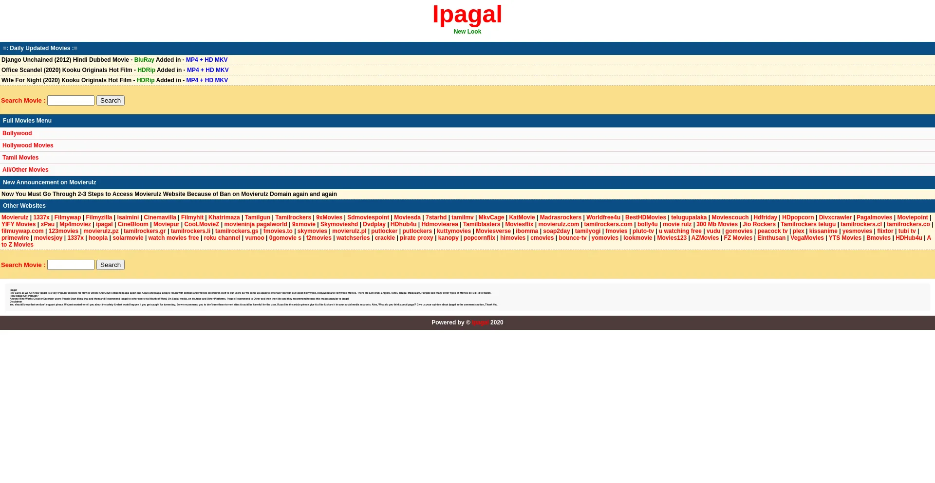 Website screenshot of Ipagal.pokipro.com