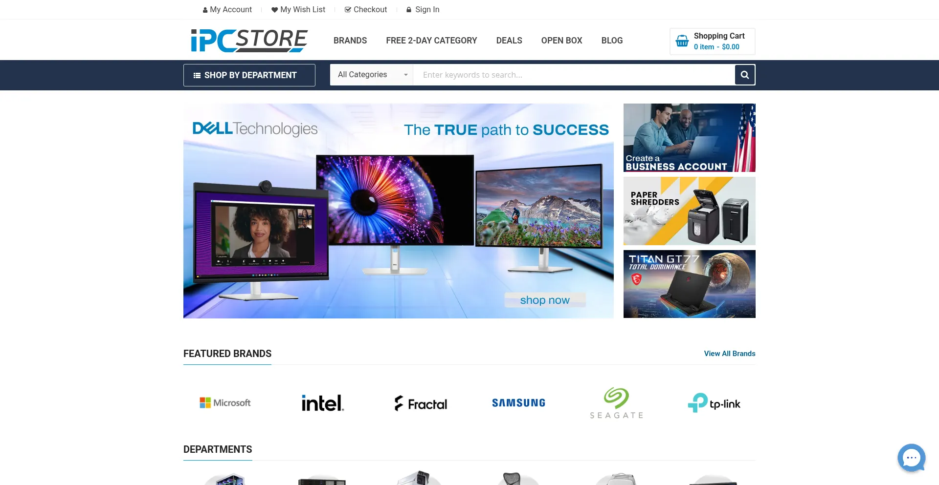 Ipcstore.com Screenshot