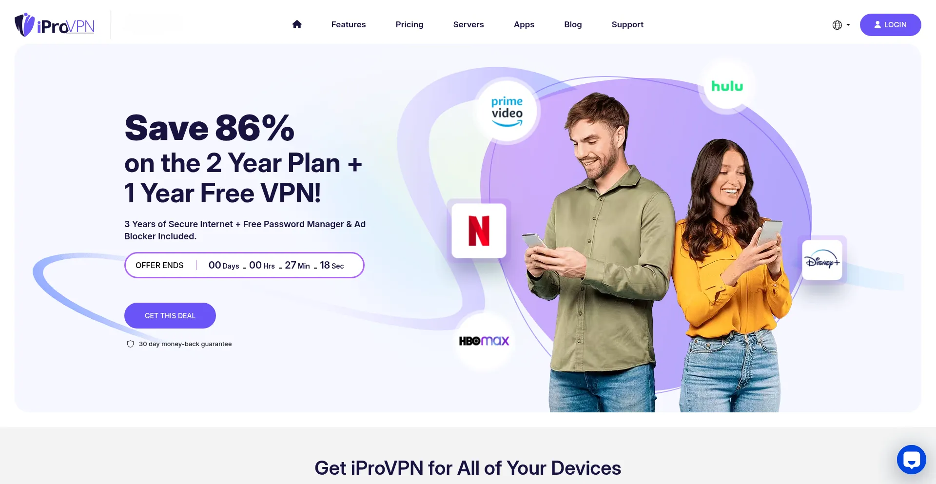 Iprovpn.com Screenshot