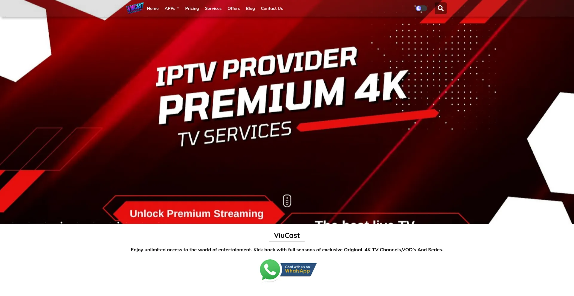 Iptvaccounts.com Screenshot