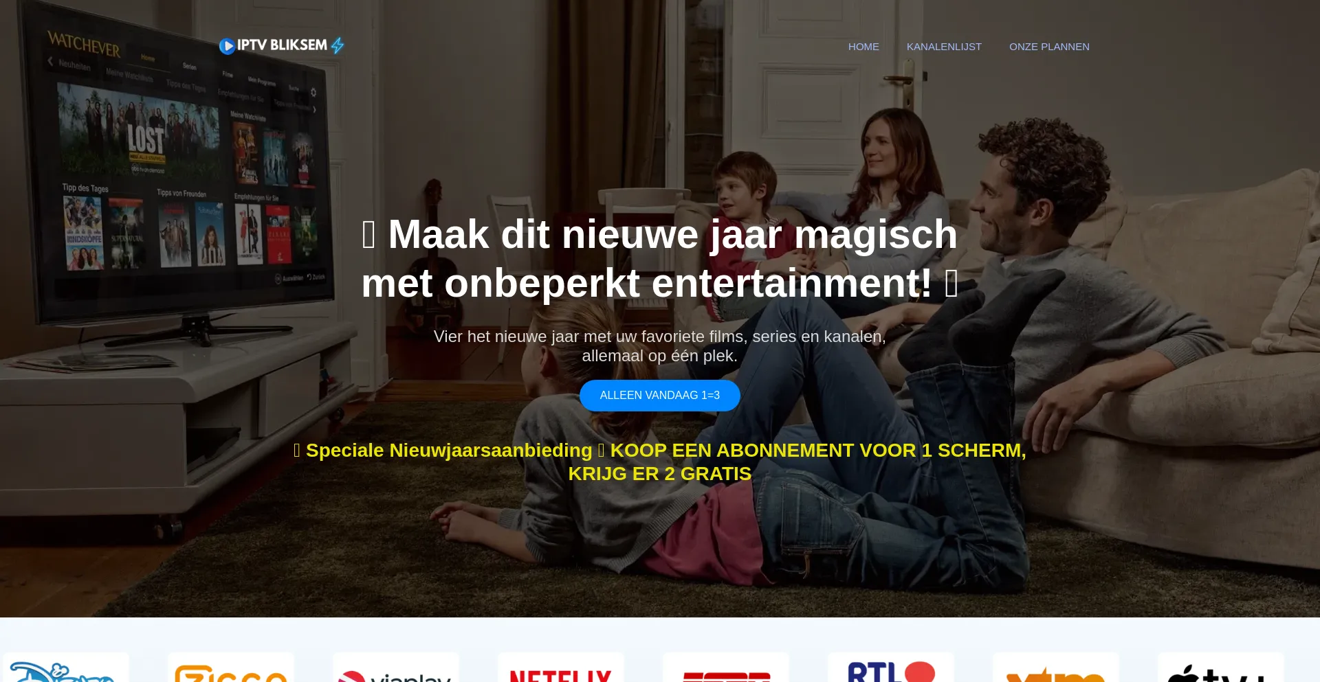 Website screenshot of Iptvbliksem.shop