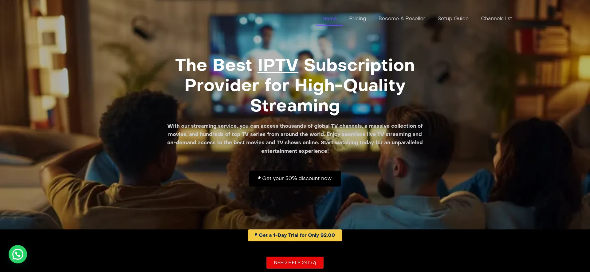 Website screenshot of Iptvexpert.pro