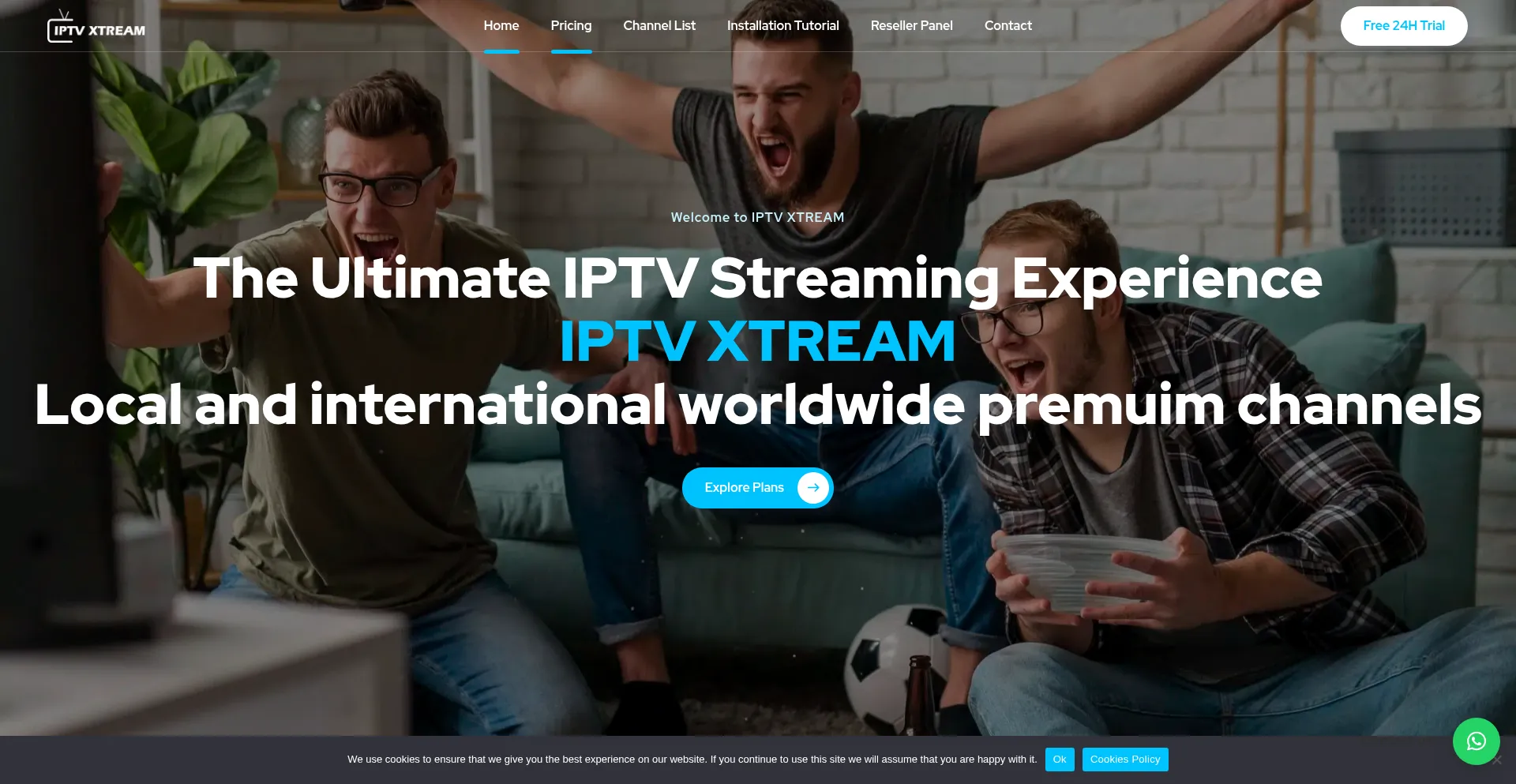 Iptvstreeam.com Screenshot