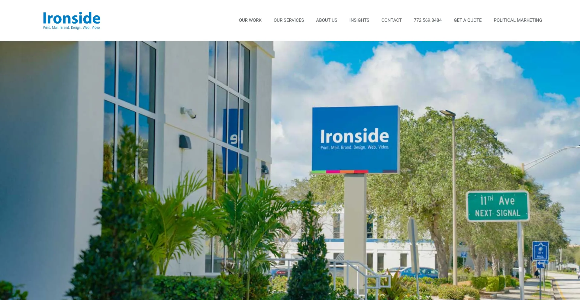 Website screenshot of Ironsidepress.net