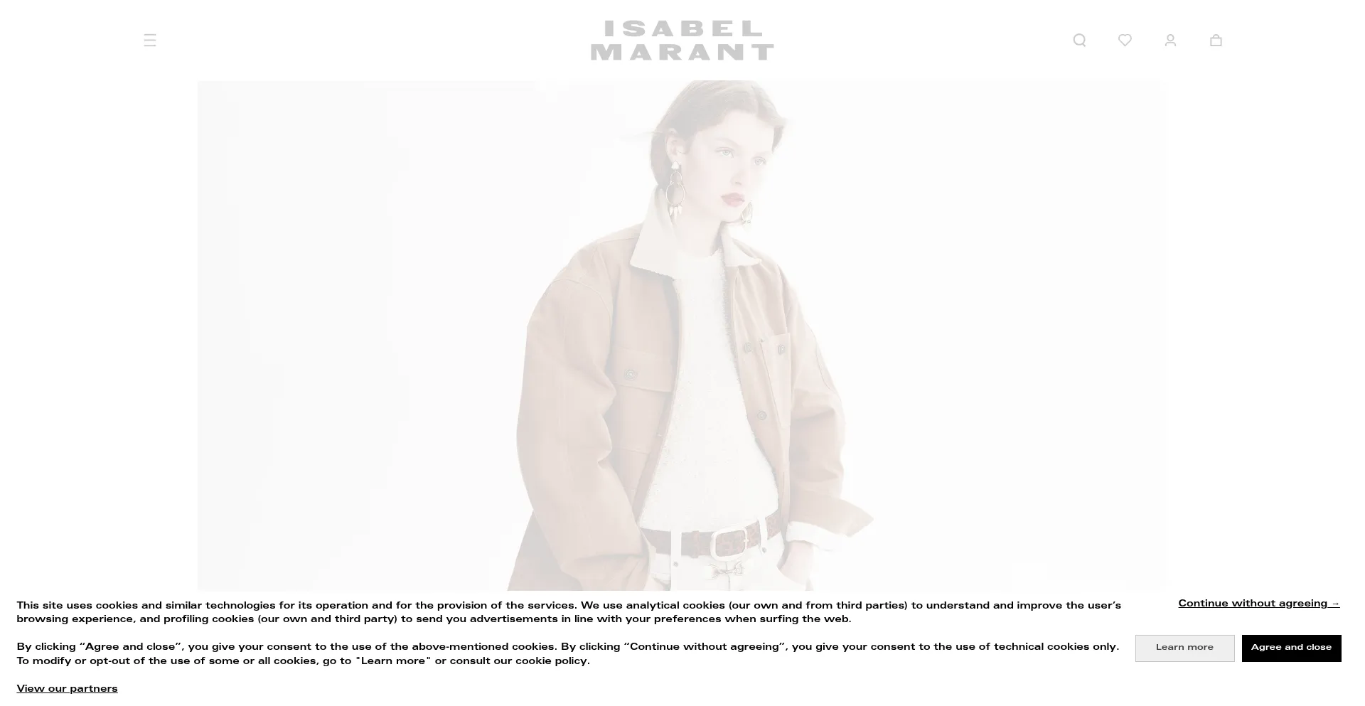 Website screenshot of Isabelmarant.com