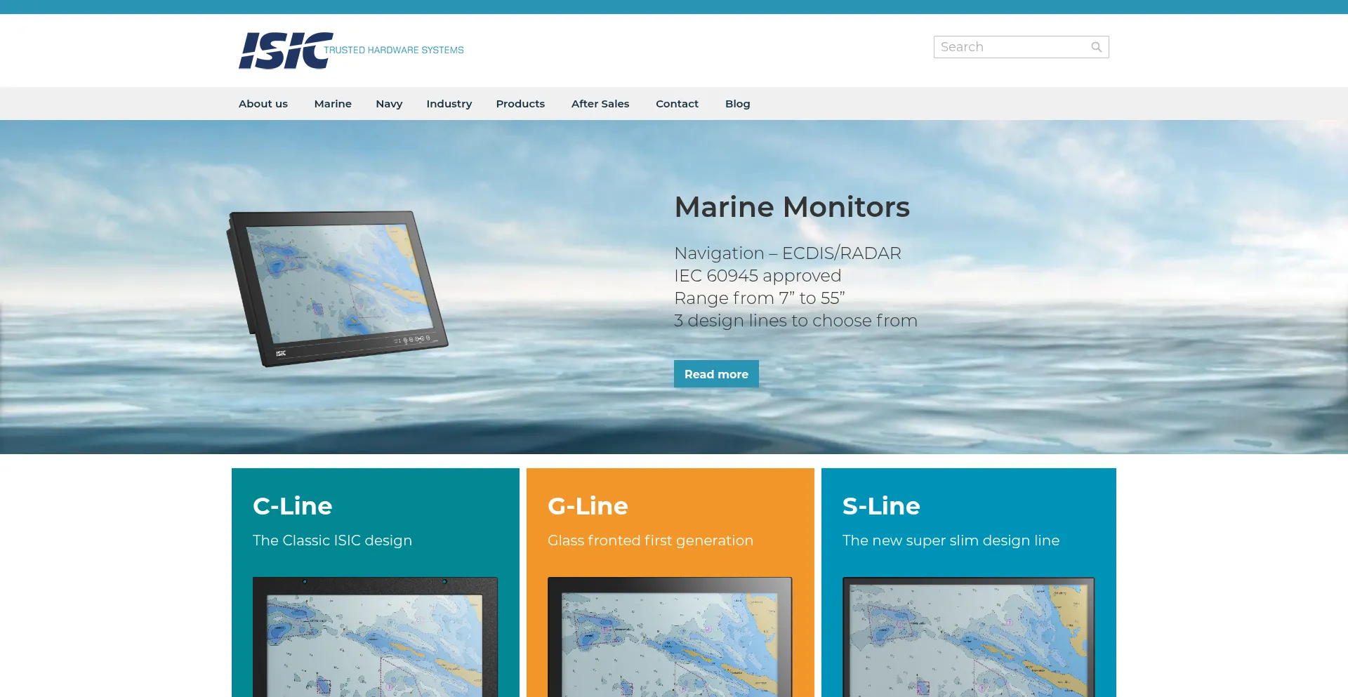 Website screenshot of Isic-systems.com