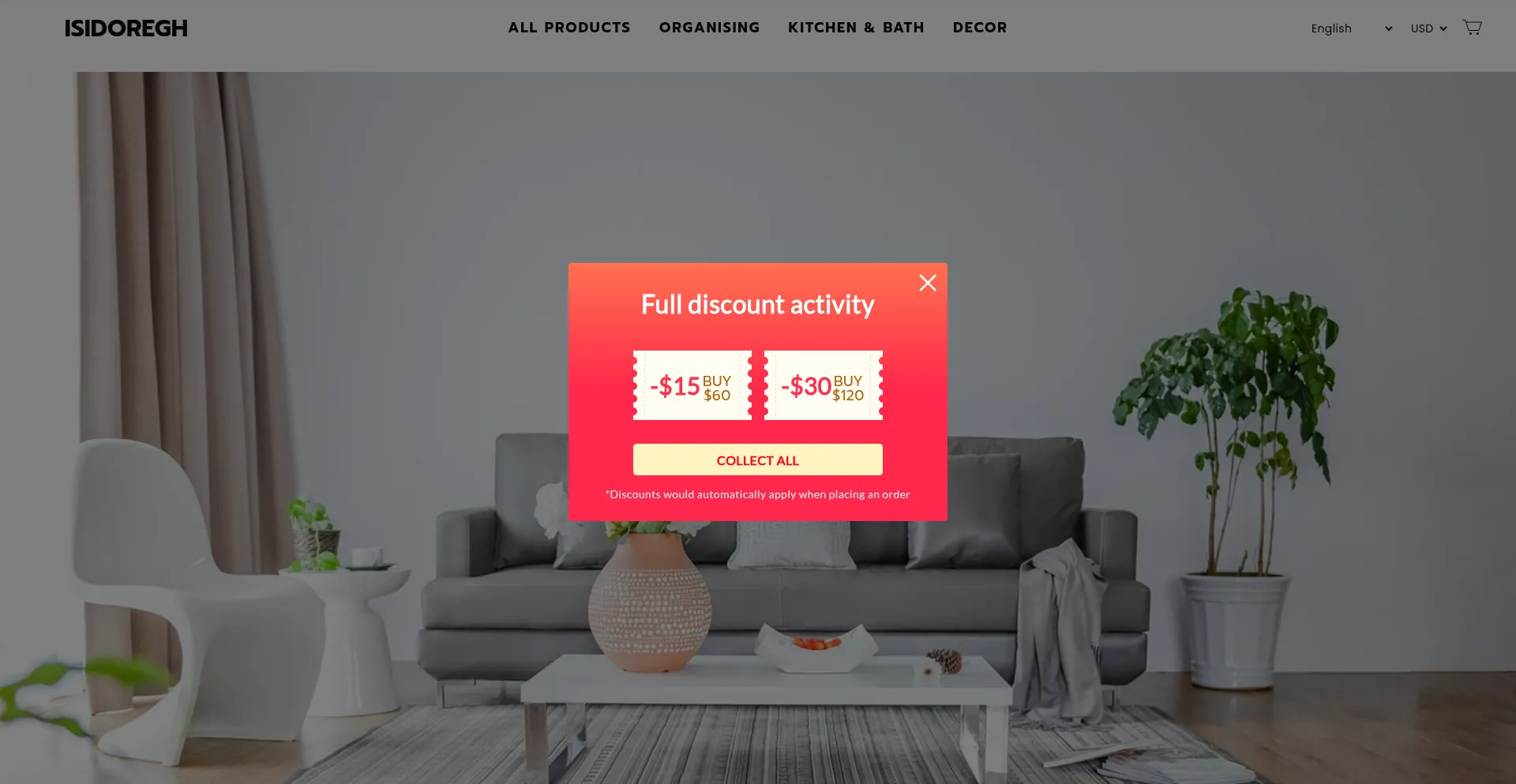 Website screenshot of Isidoregh.com