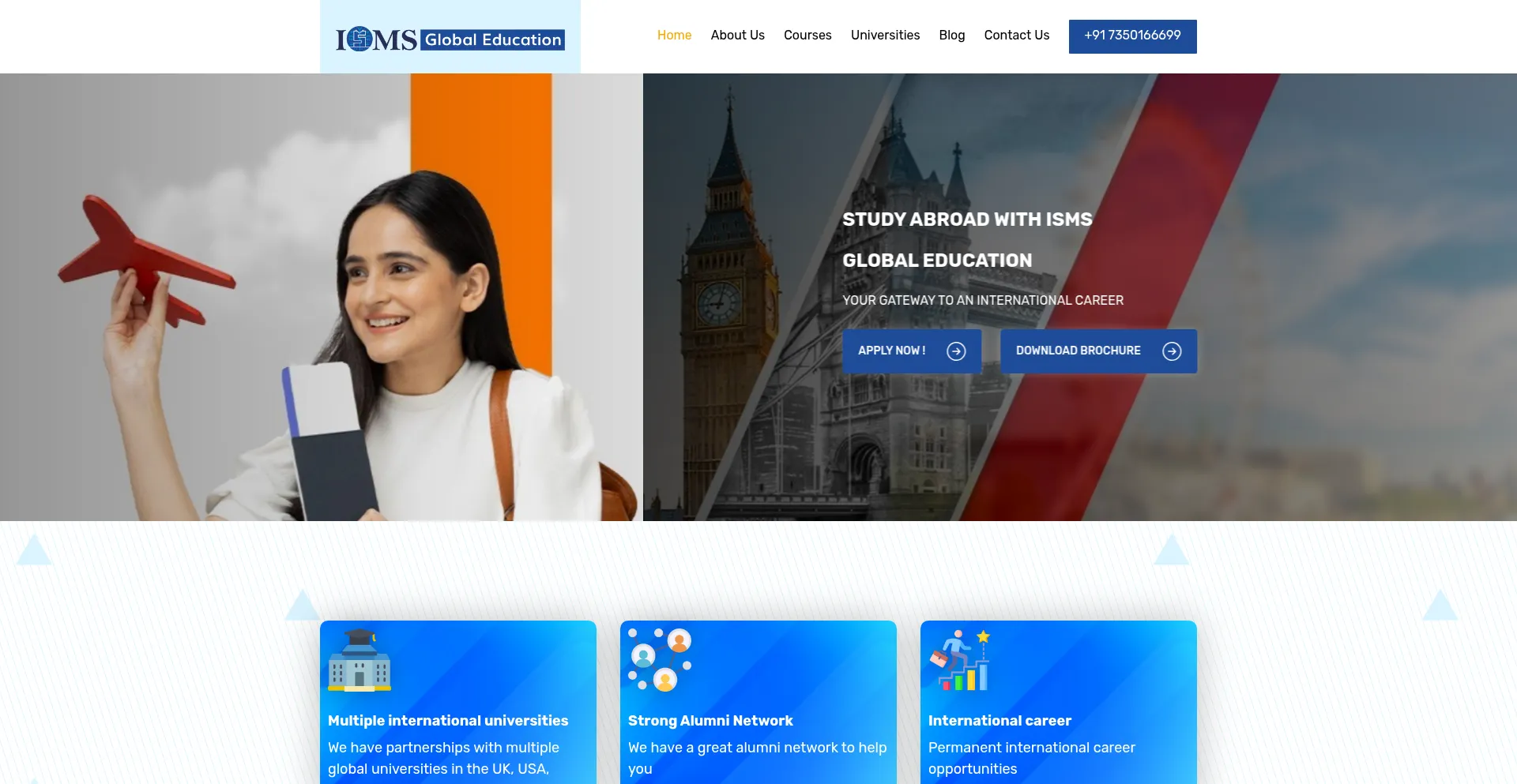Ismsglobal.in Screenshot
