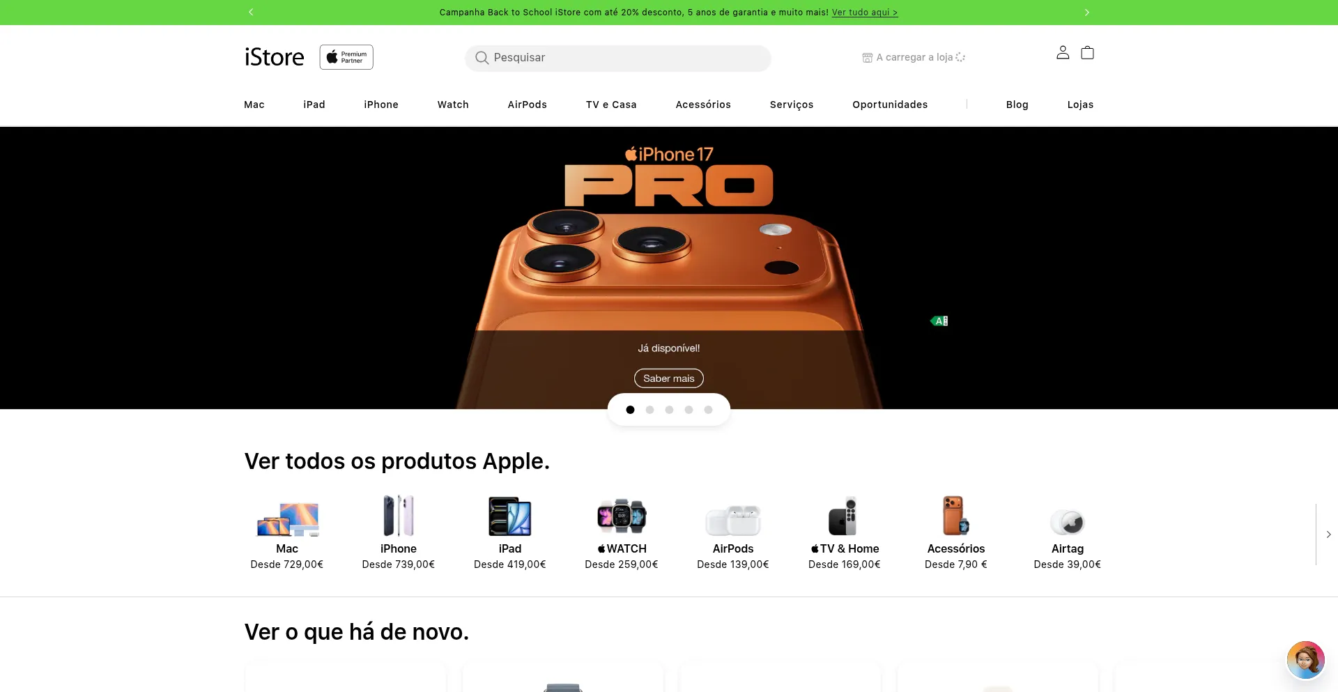Istore.pt Screenshot