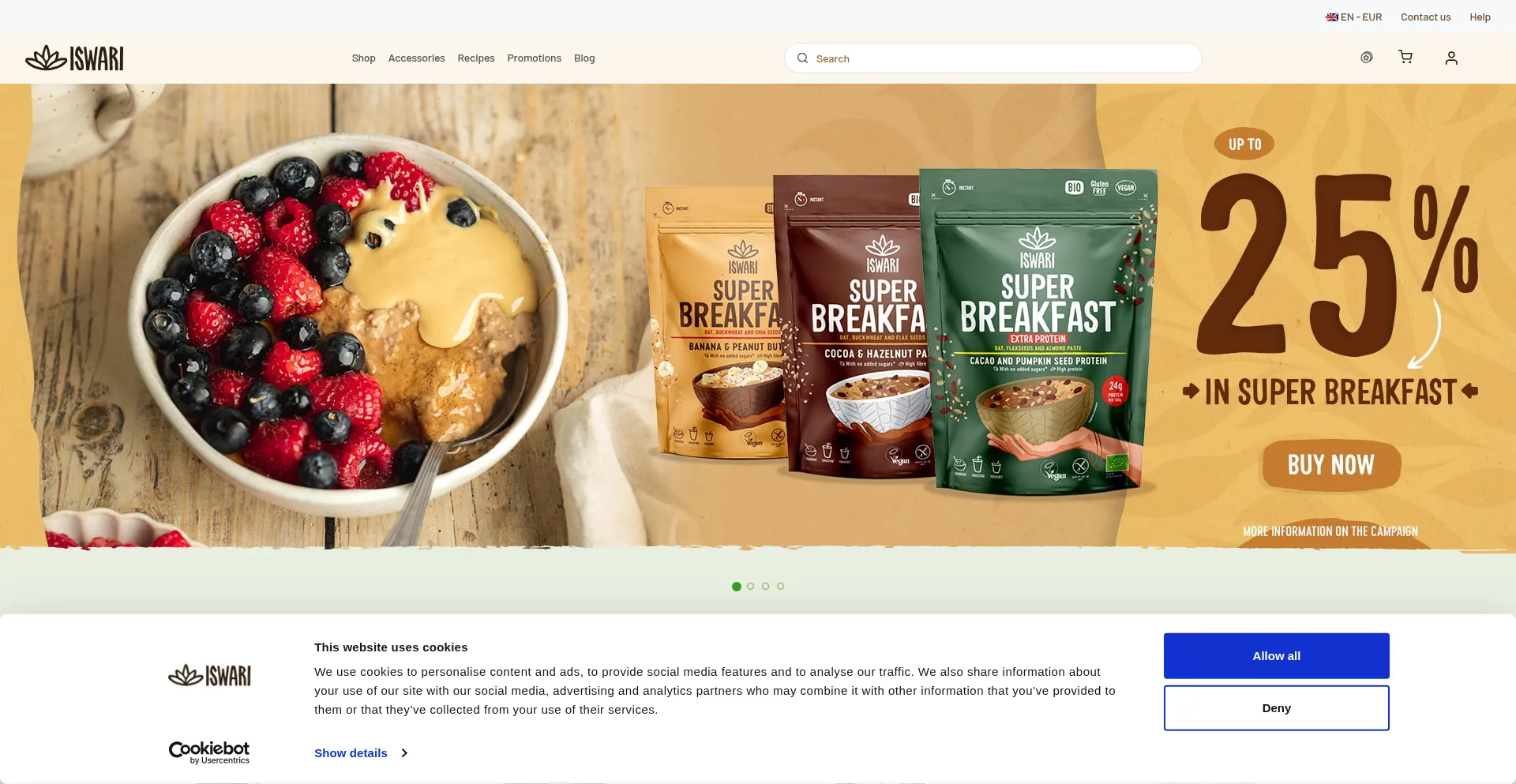 Iswari.com Screenshot